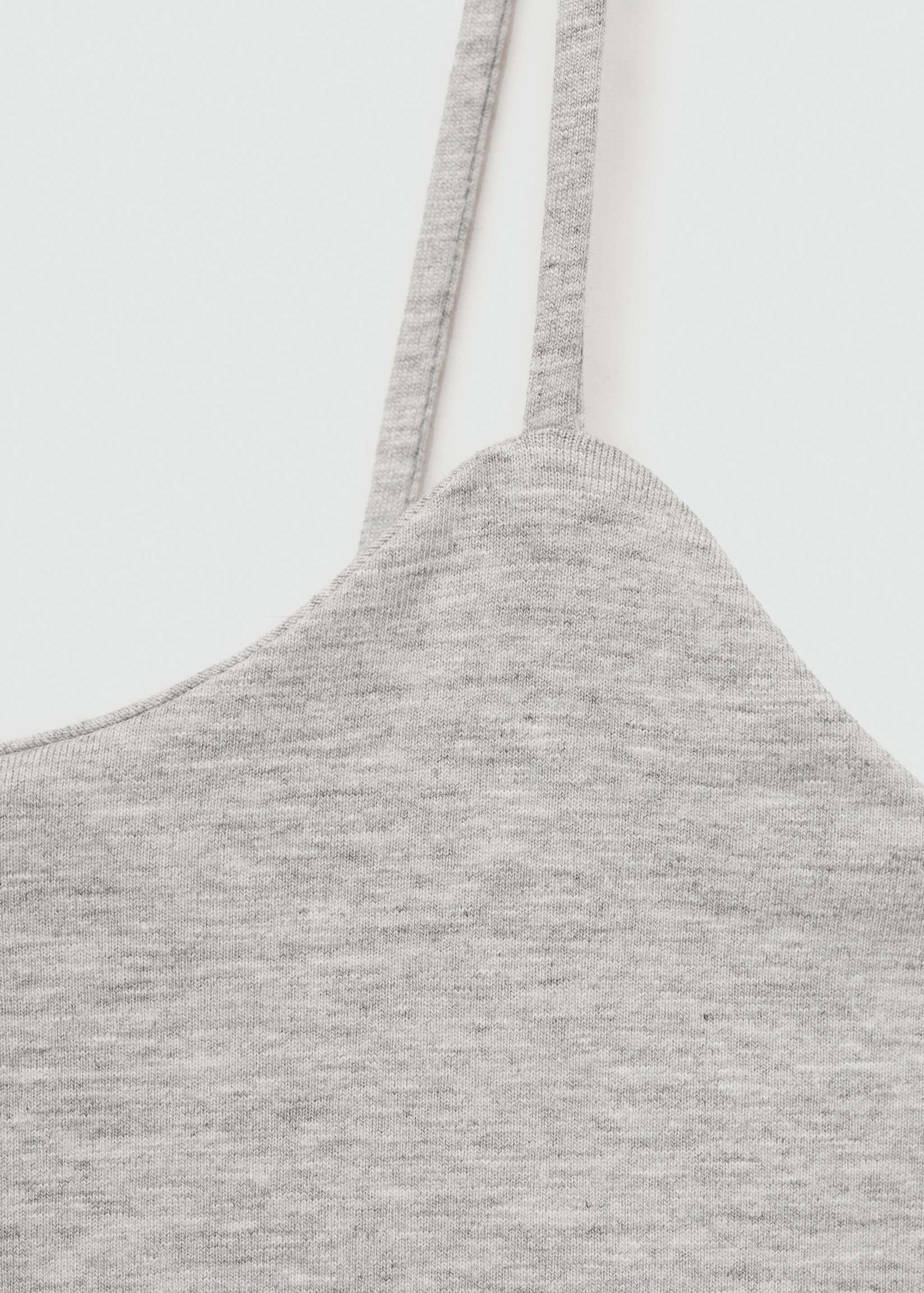 Sportig crop top - Detaljer om artikeln 8, Medium Heather grå. Ref: 77078271-00.