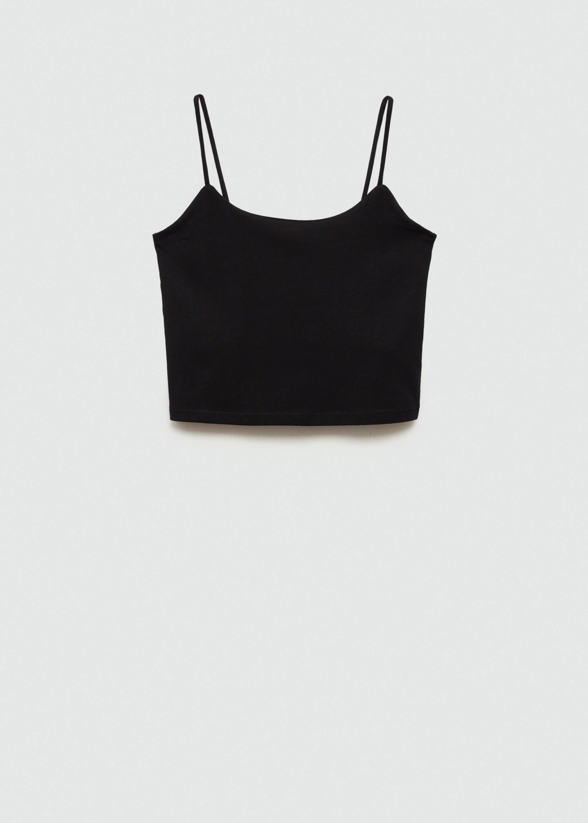 Sportig crop top - Artikel utan modell, Svart. Ref: 77078271-00.