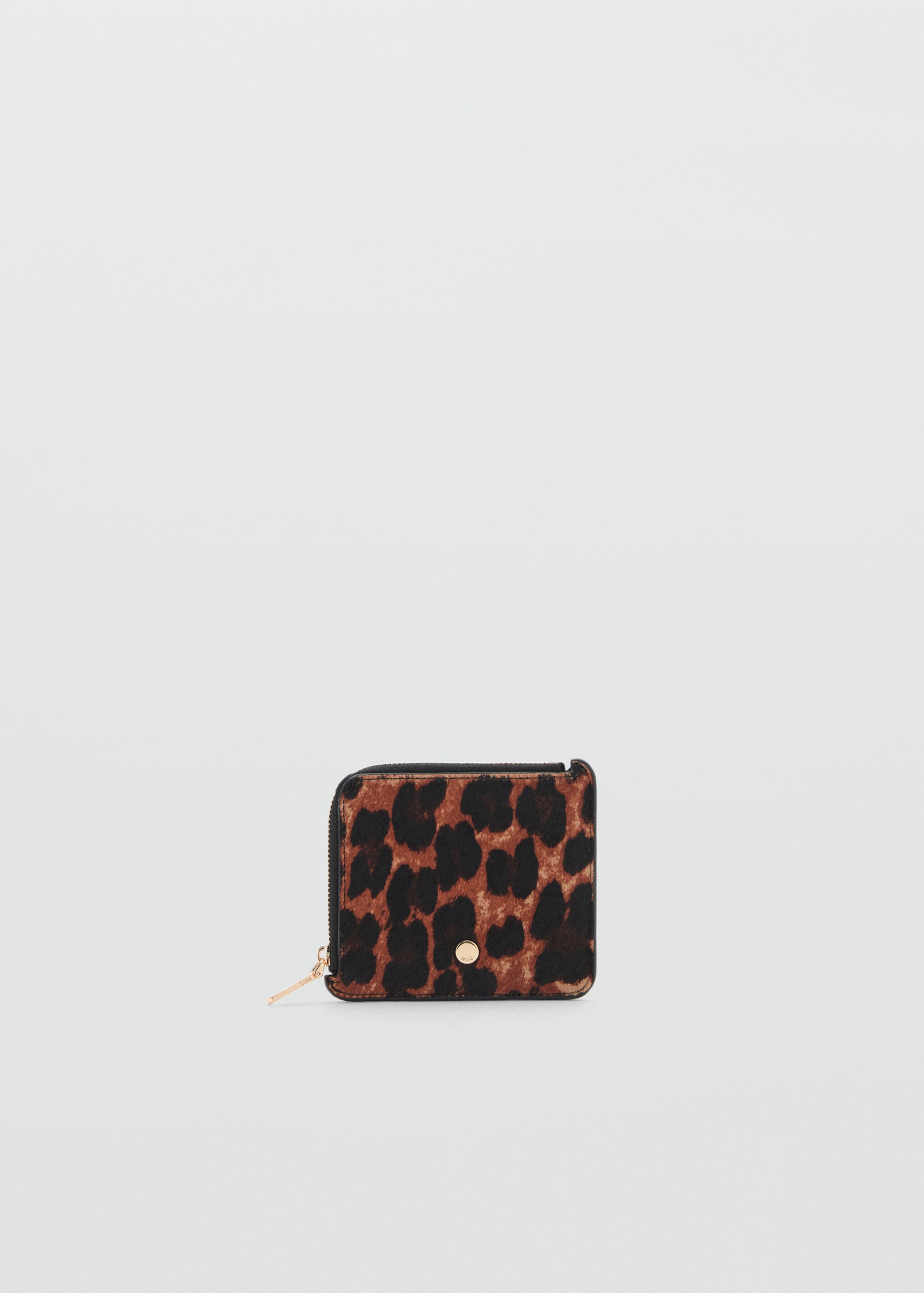 Geldbörse mit Felleffekt und Leoparden-Print - Artikel ohne Model