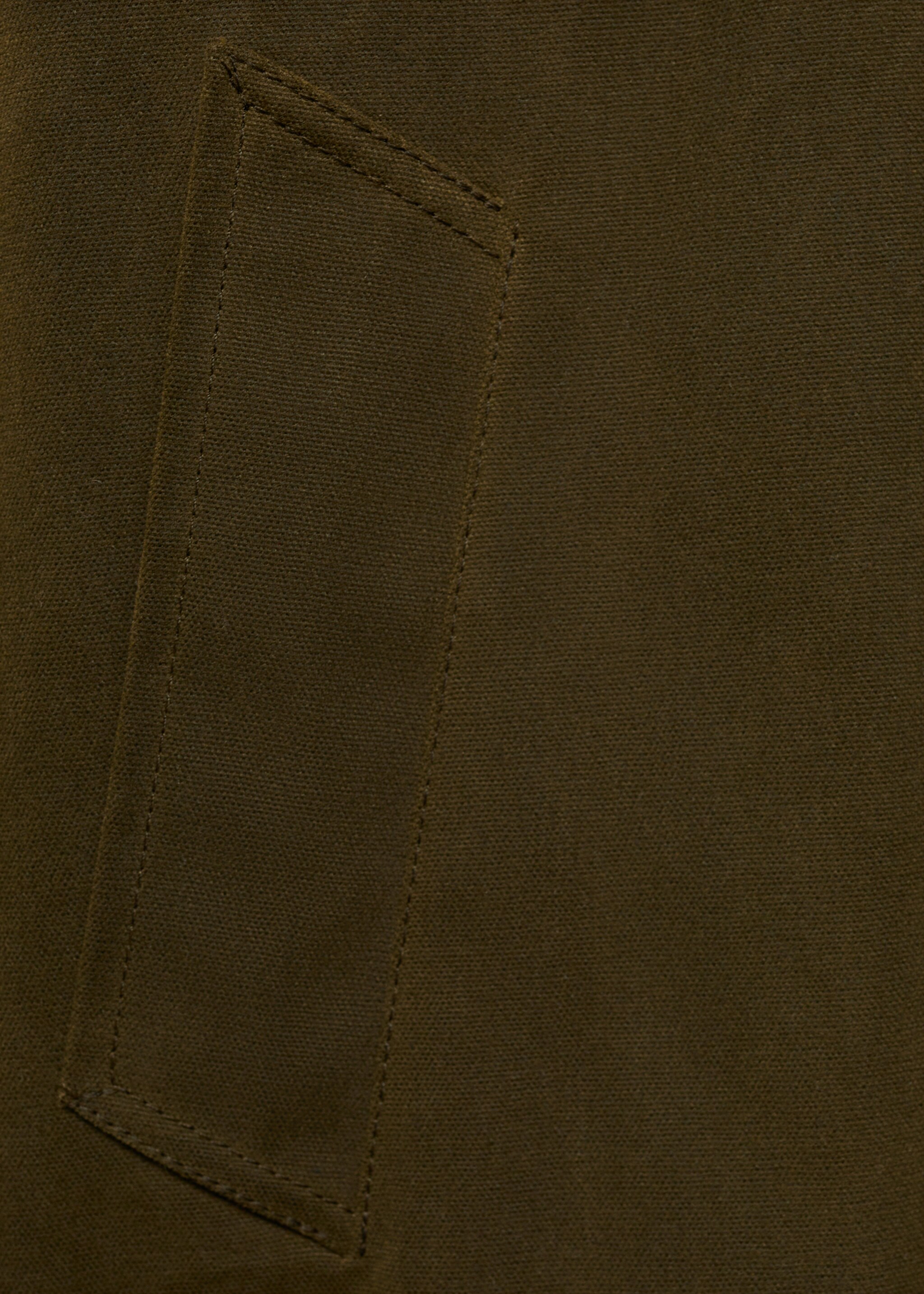 Parka larga cuello pana - Detalle del artículo 0, Khaki. Ref: 77078277-00.