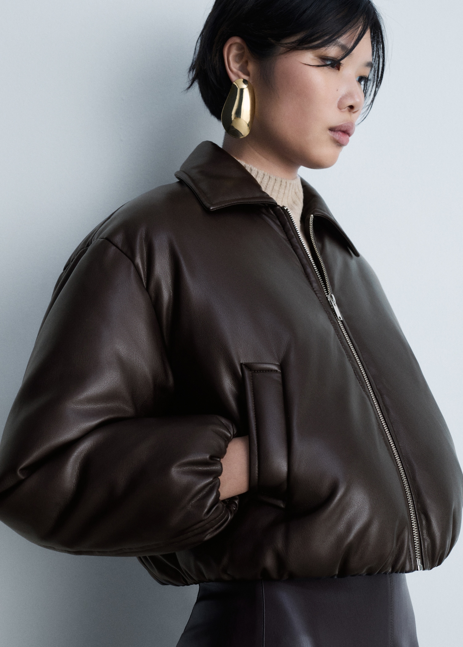 Stepp-Bomberjacke Damen MANGO OUTLET Deutschland - Main Image