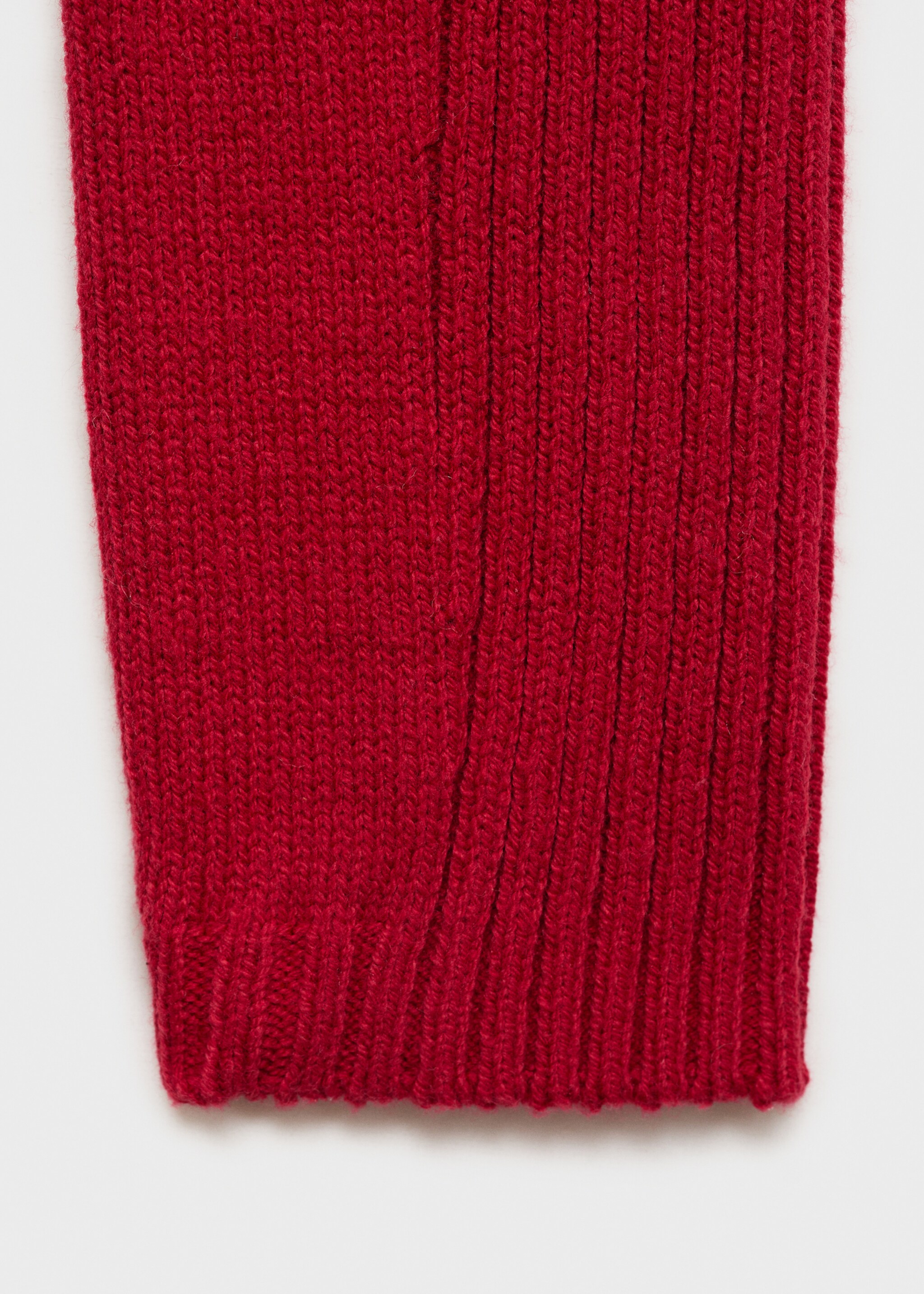 Cardigan maille côtelée capuche - Détail de l'article 0, Rouge. Ref: 77078633-00.
