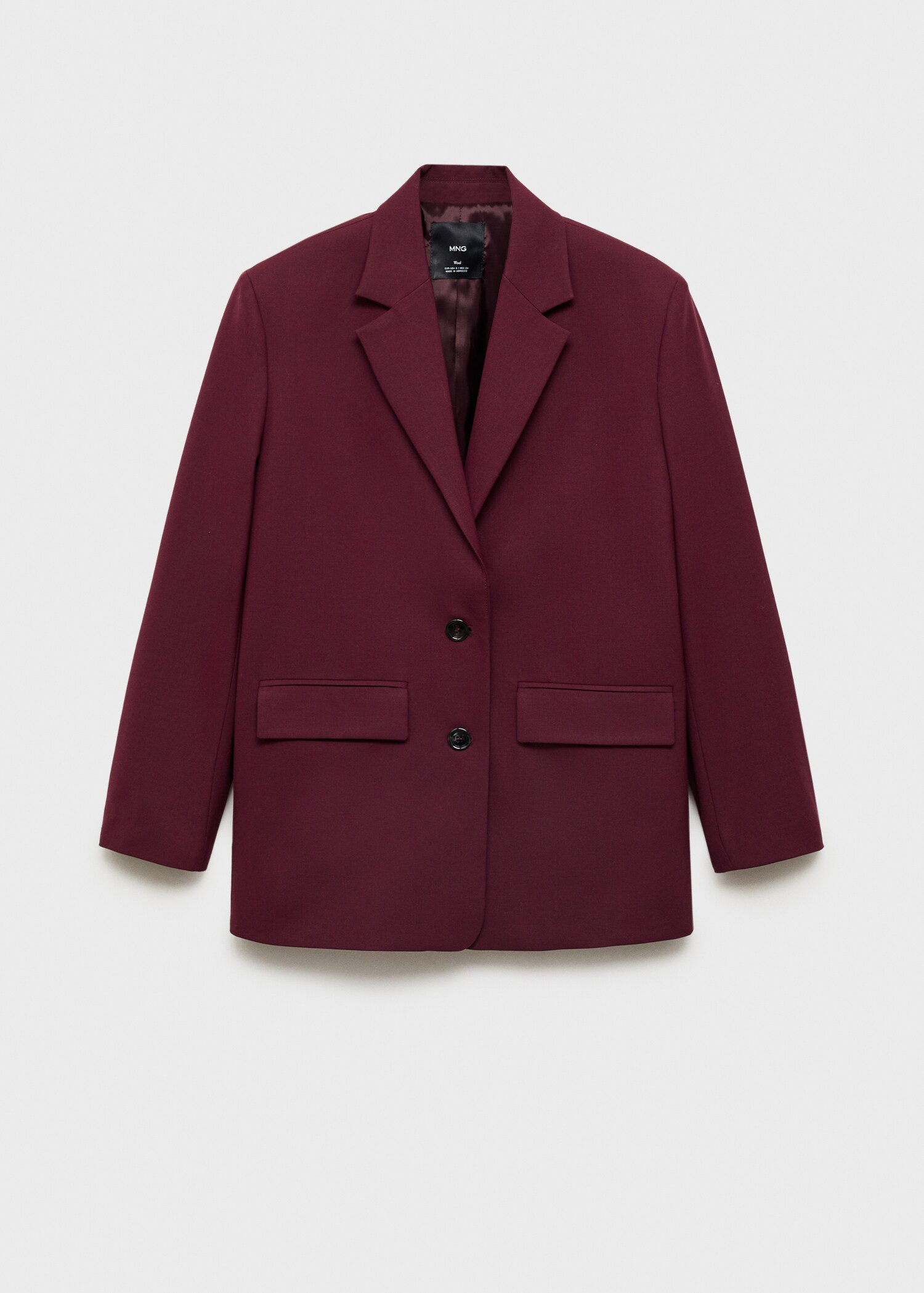 Wool jacket with pronounced shoulders - Article without model
