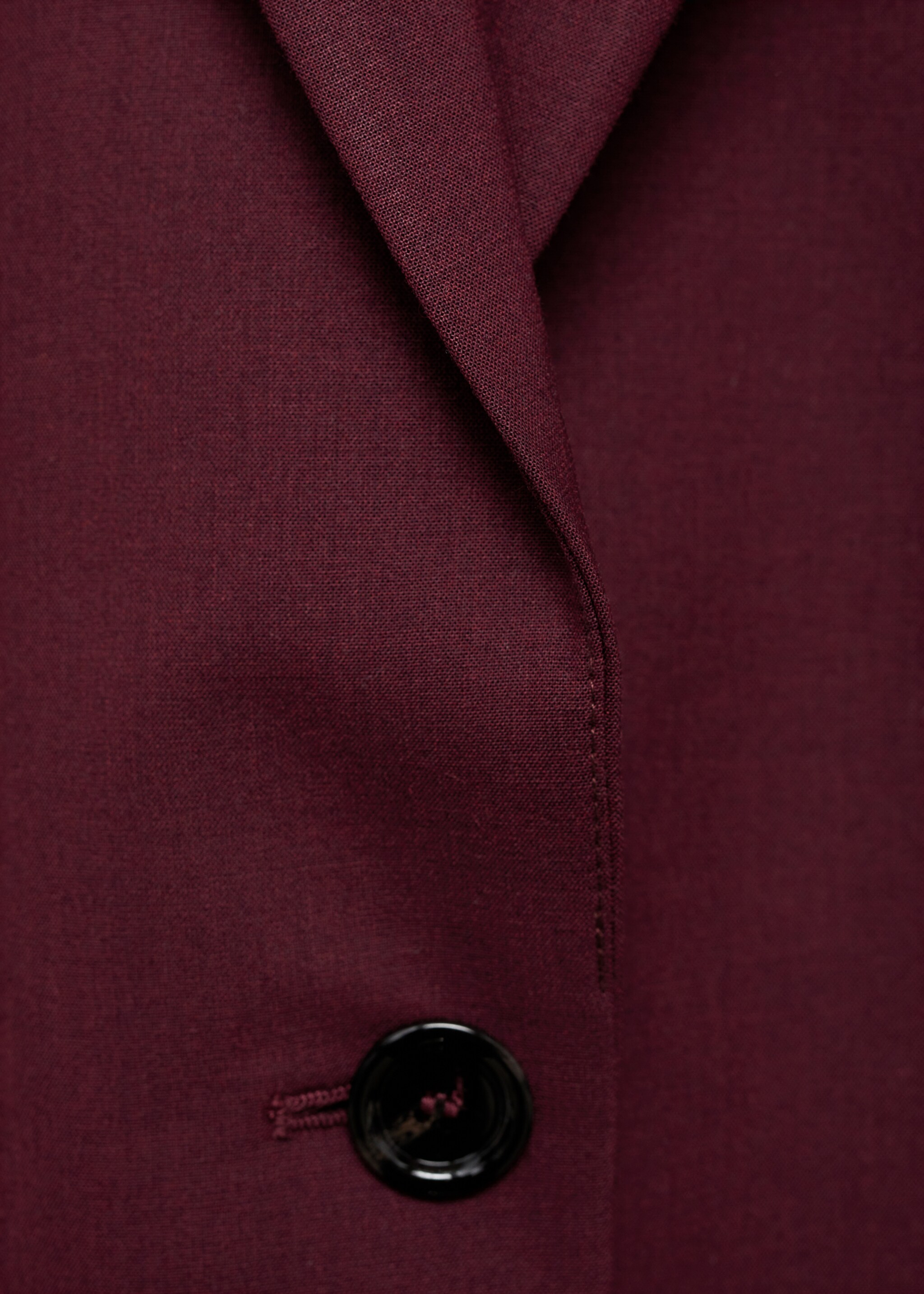 Blazer lana spalle pronunciate - Dettaglio dell'articolo 0, Granato. Ref: 77078637-00.
