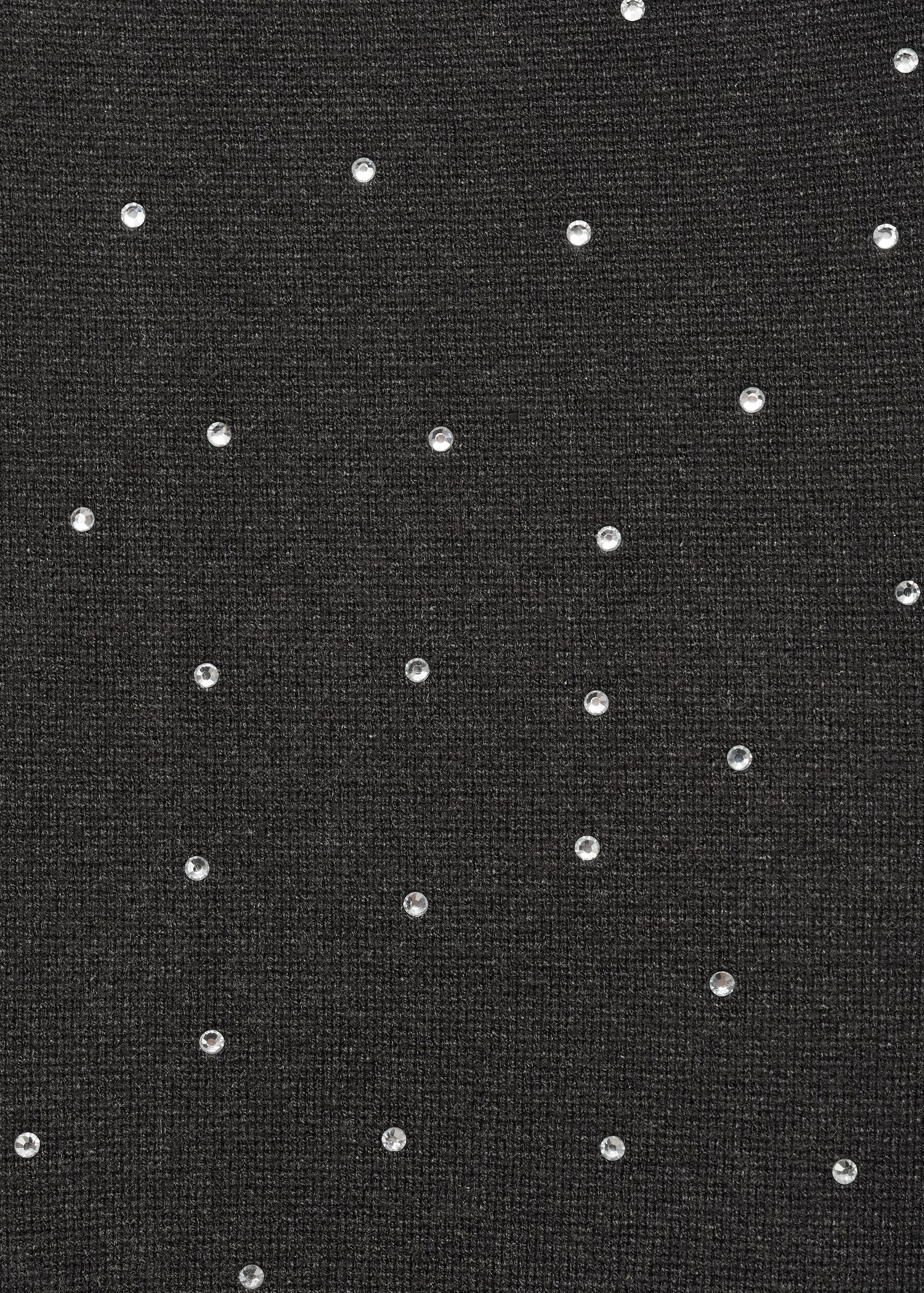 Knitted dress with rhinestone detail - Details of the article 0