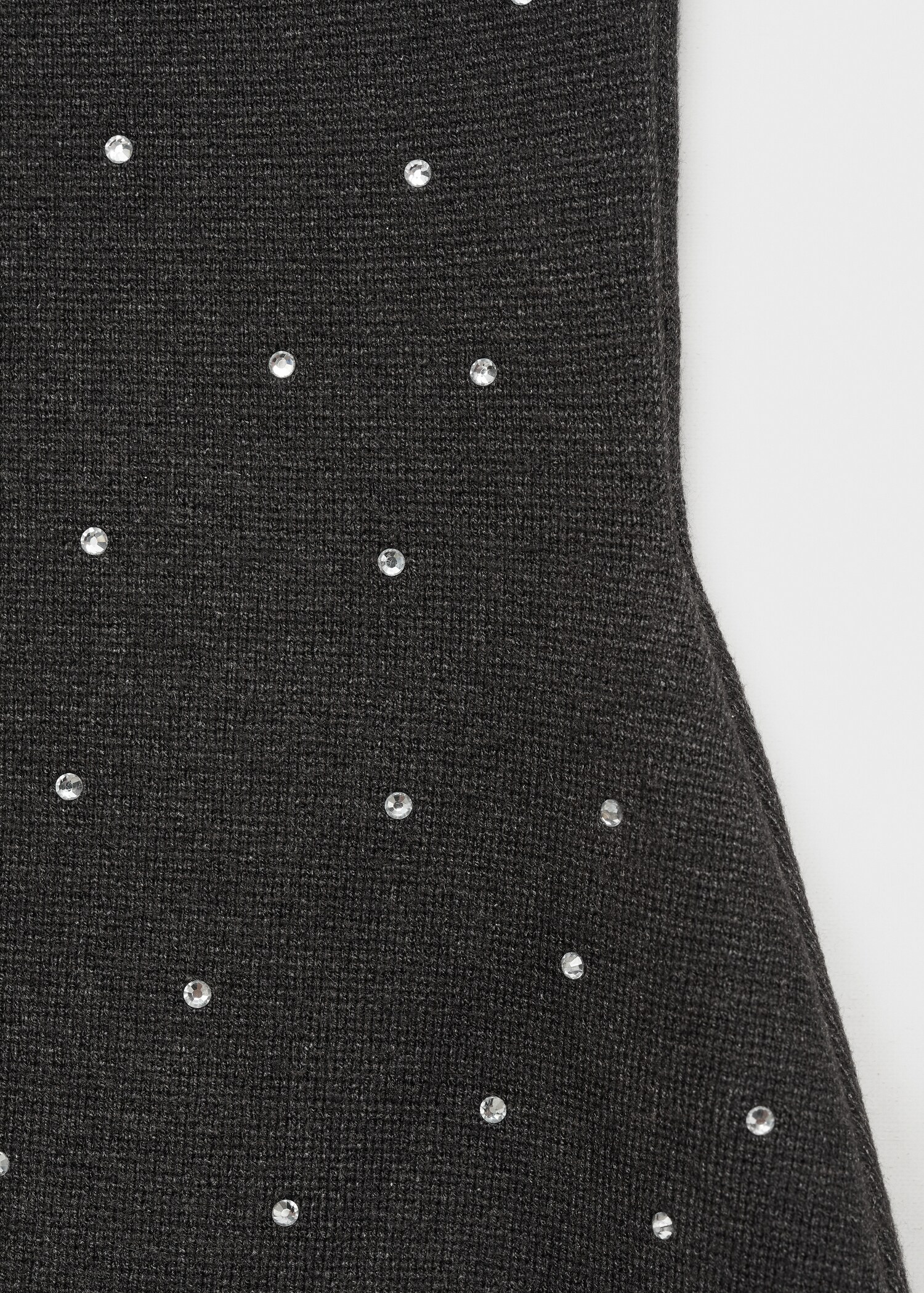 Knitted dress with rhinestone detail - Details of the article 8