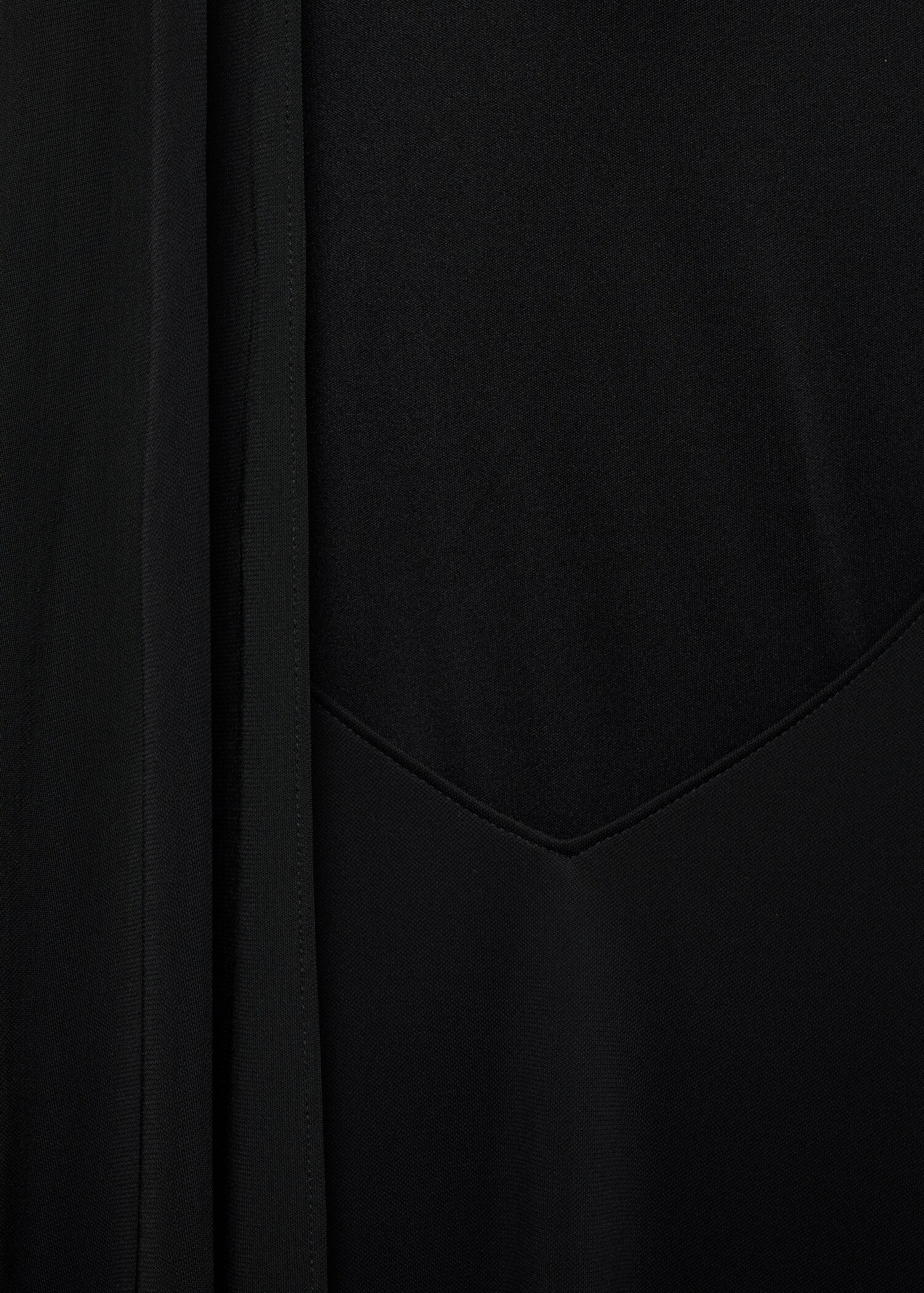 Asymmetrical bow-neck dress - Details of the article 0