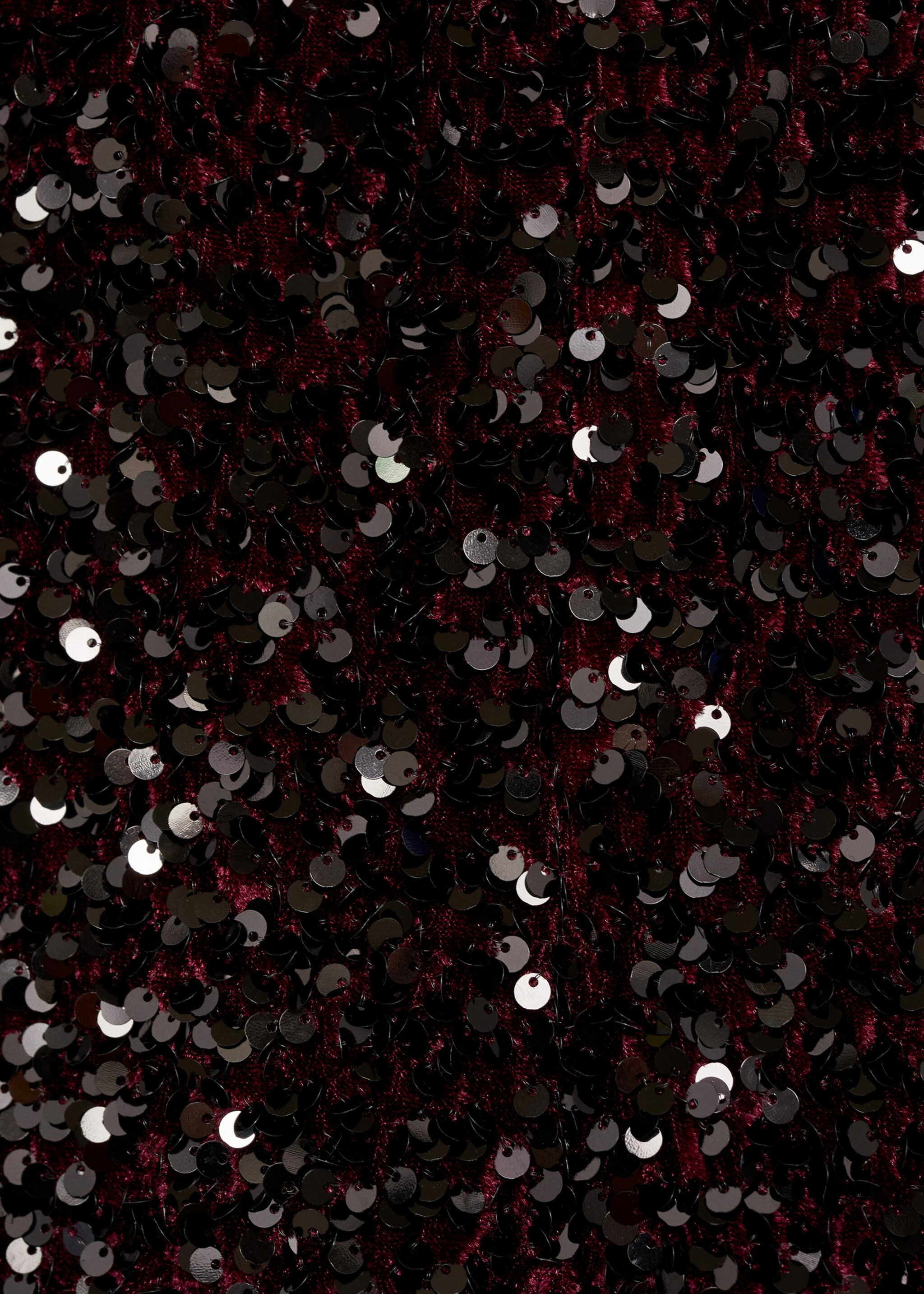 Sequin shorts - Details of the article 0, Burgundy. Ref: 77079064-00.