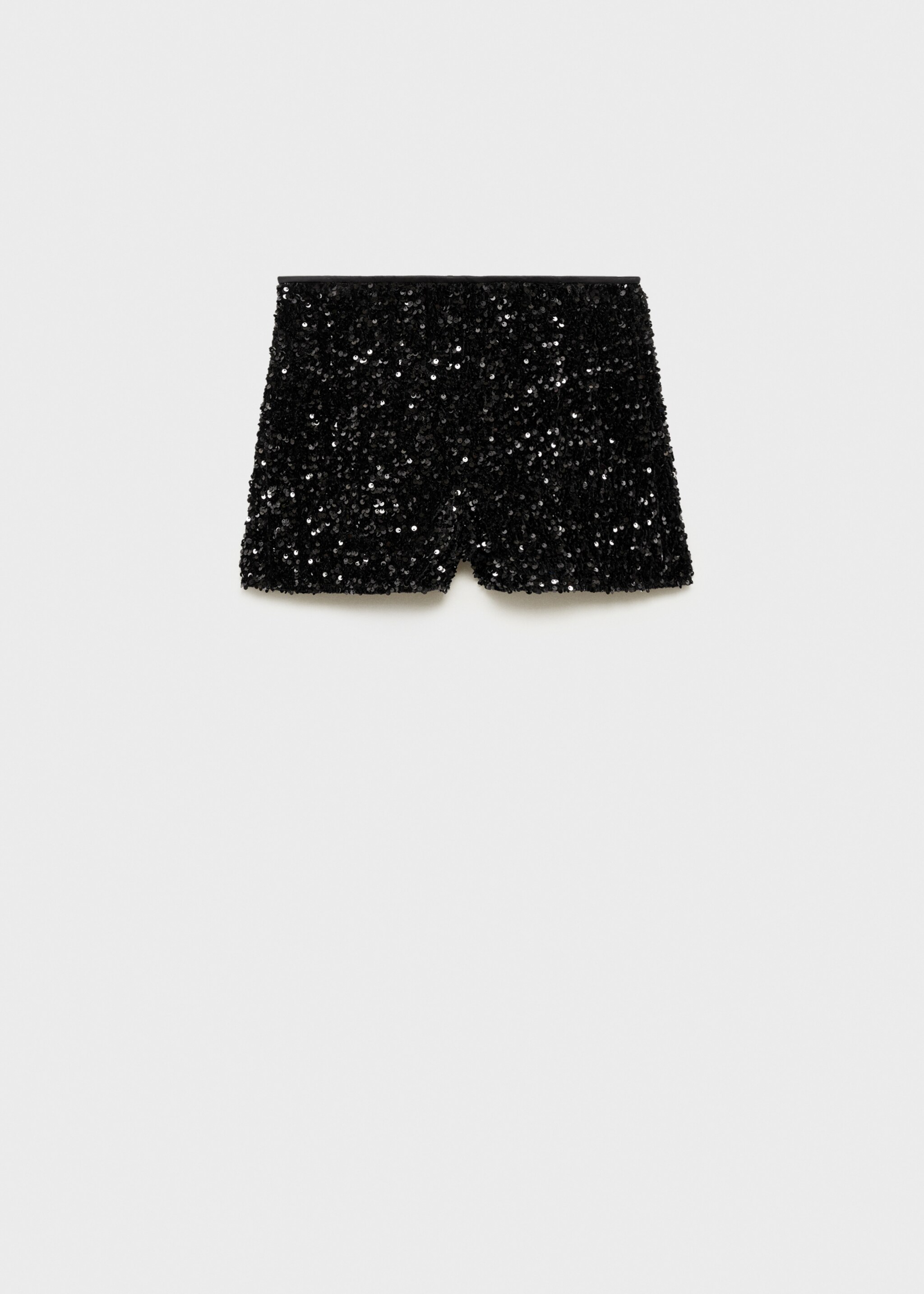 Pailletten-Shorts - Artikel ohne Model, Schwarz. Ref: 77079064-00.