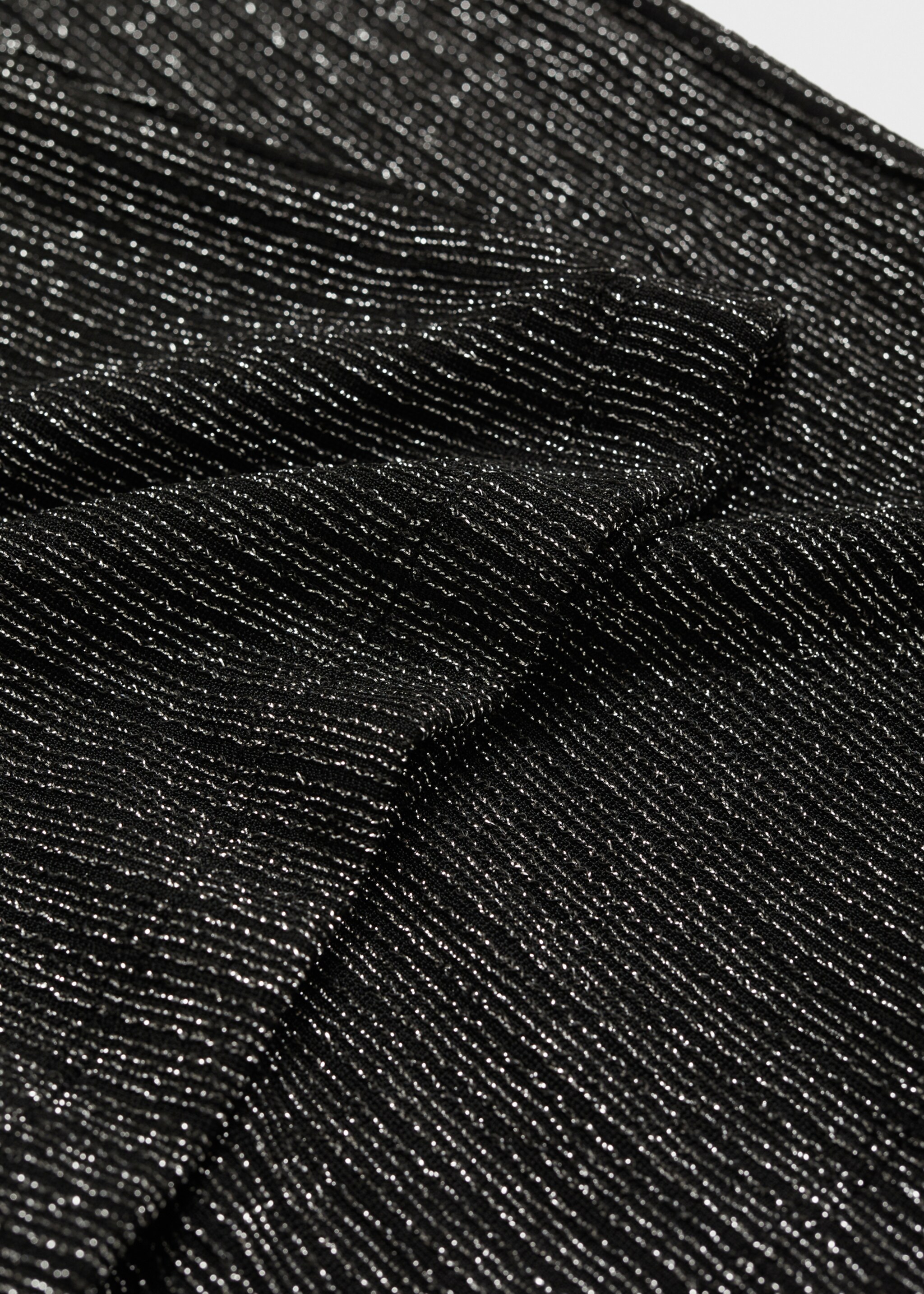 Flared-Leggings aus Lurex - Detail des Artikels 0, Schwarz. Ref: 77079065-00.