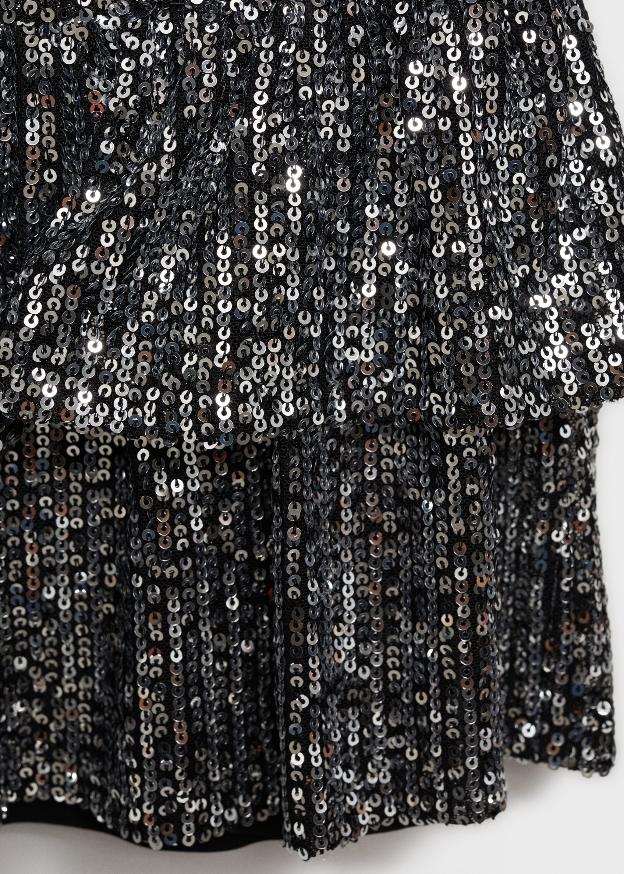 Rüschenrock mit Paillettenbesatz - Detail des Artikels 0, Silber. Ref: 77079067-00.