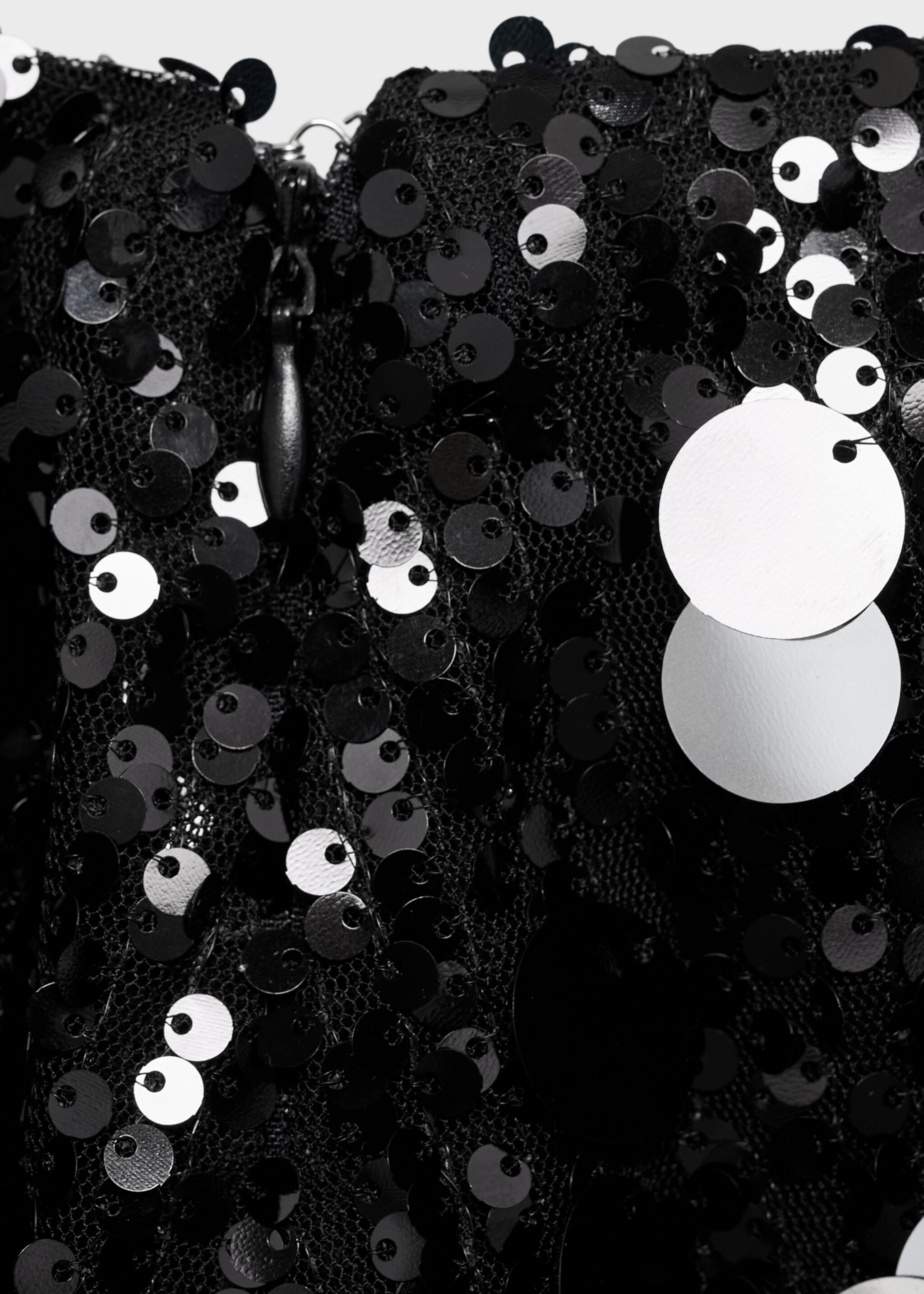 Falda lentejuelas - Detalle del artículo 0, Plata. Ref: 77079068-00.