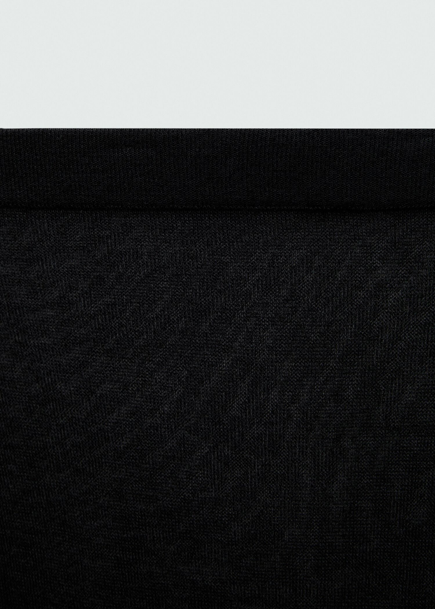 Semi-transparent knitted skirt - Details of the article 0