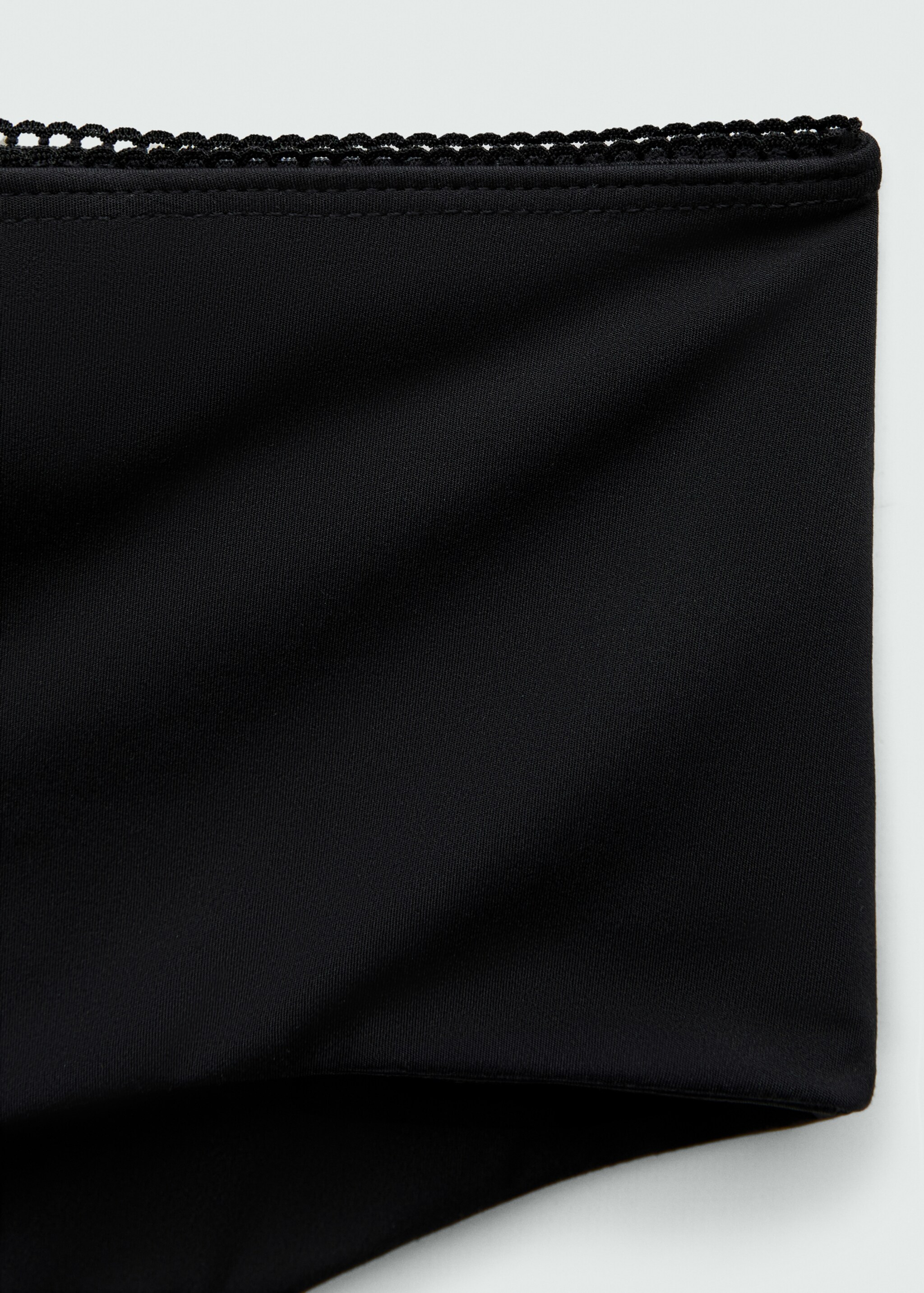 Culotte détail dentelle - Détail de l'article 8, Noir. Ref: 77079075-00.
