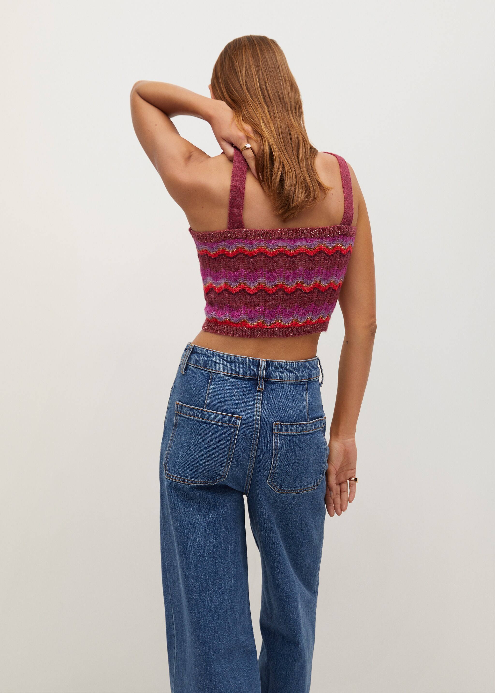 Top maille multicolore - Verso de l’article