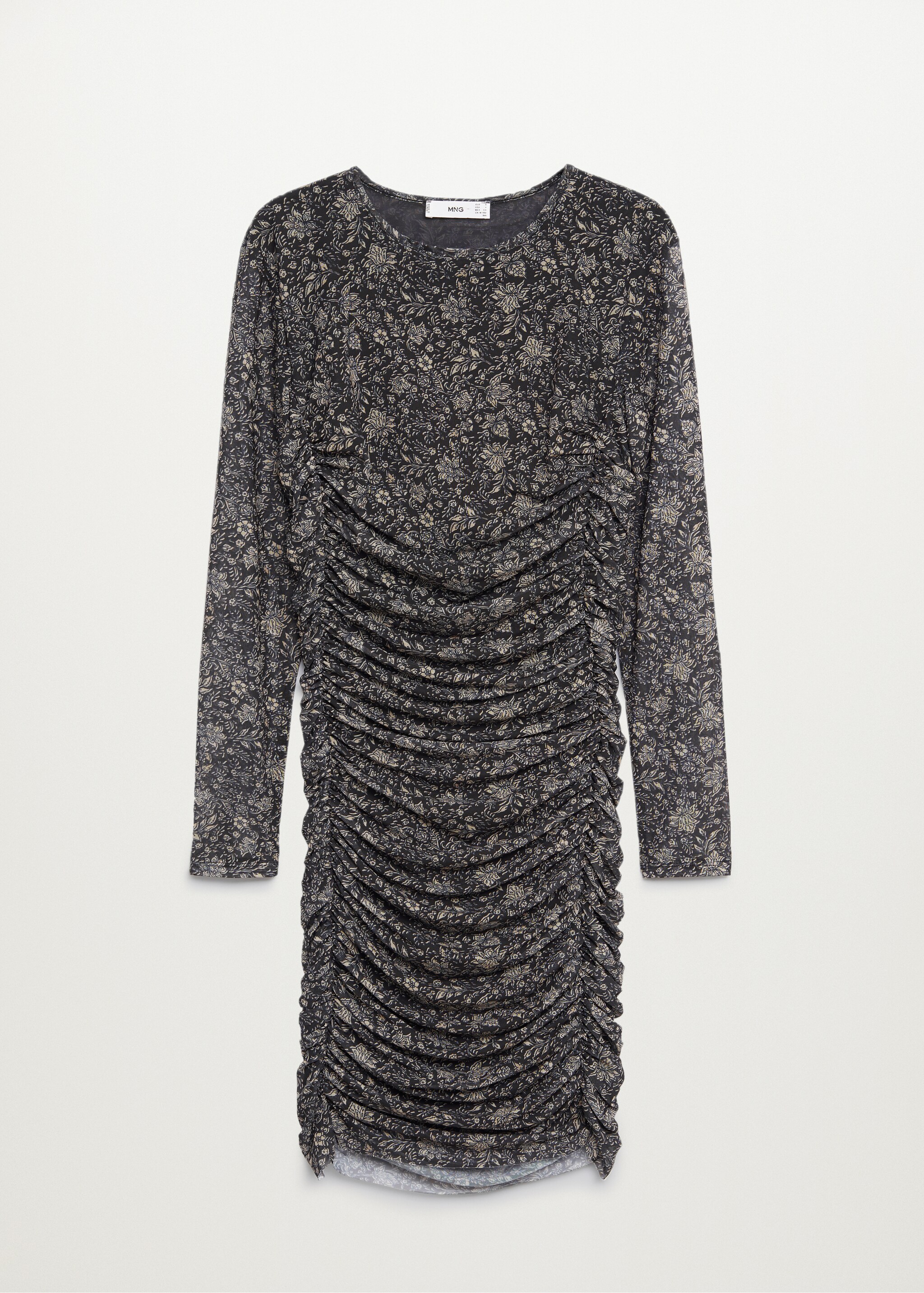 Vestido drapeado estampado - Artículo sin modelo
