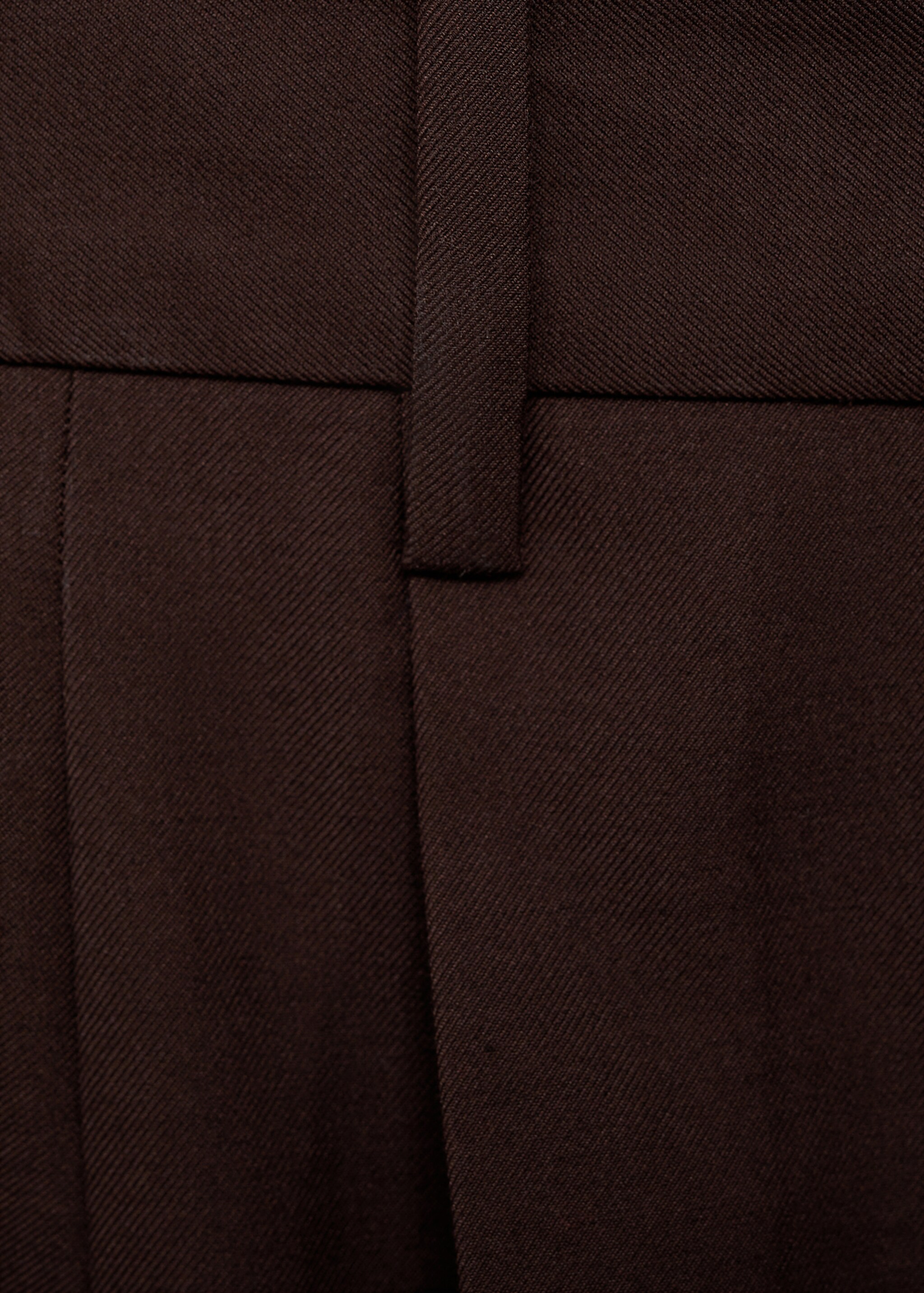 Regular Fit-Bundfaltenhose - Detail des Artikels 0, Schokolade. Ref: 77079227-00.