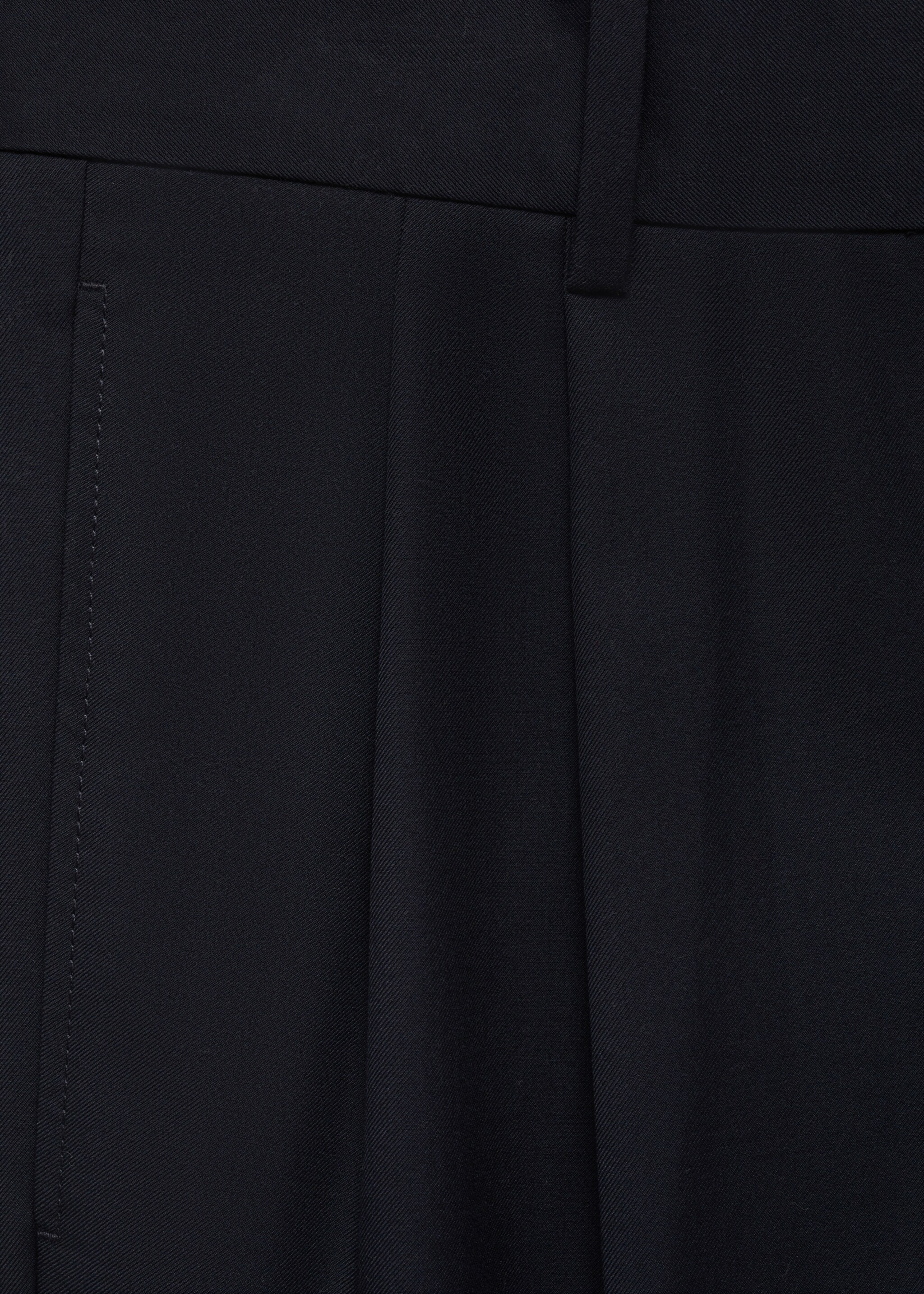 Regular Fit-Bundfaltenhose - Detail des Artikels 0, Dunkles Marineblau. Ref: 77079227-00.