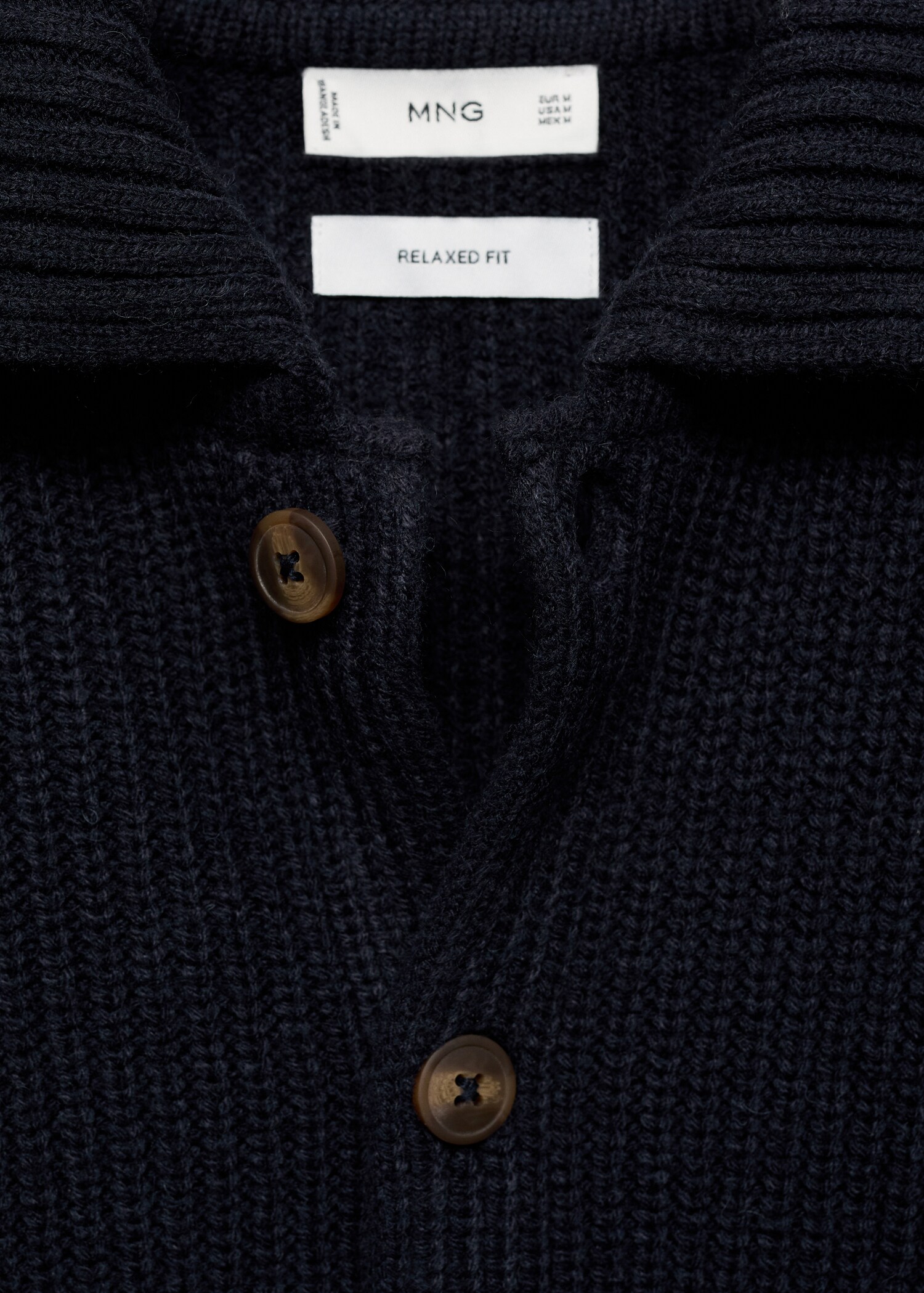 Relaxed-fit ribbed cardigan - Details of the article 8