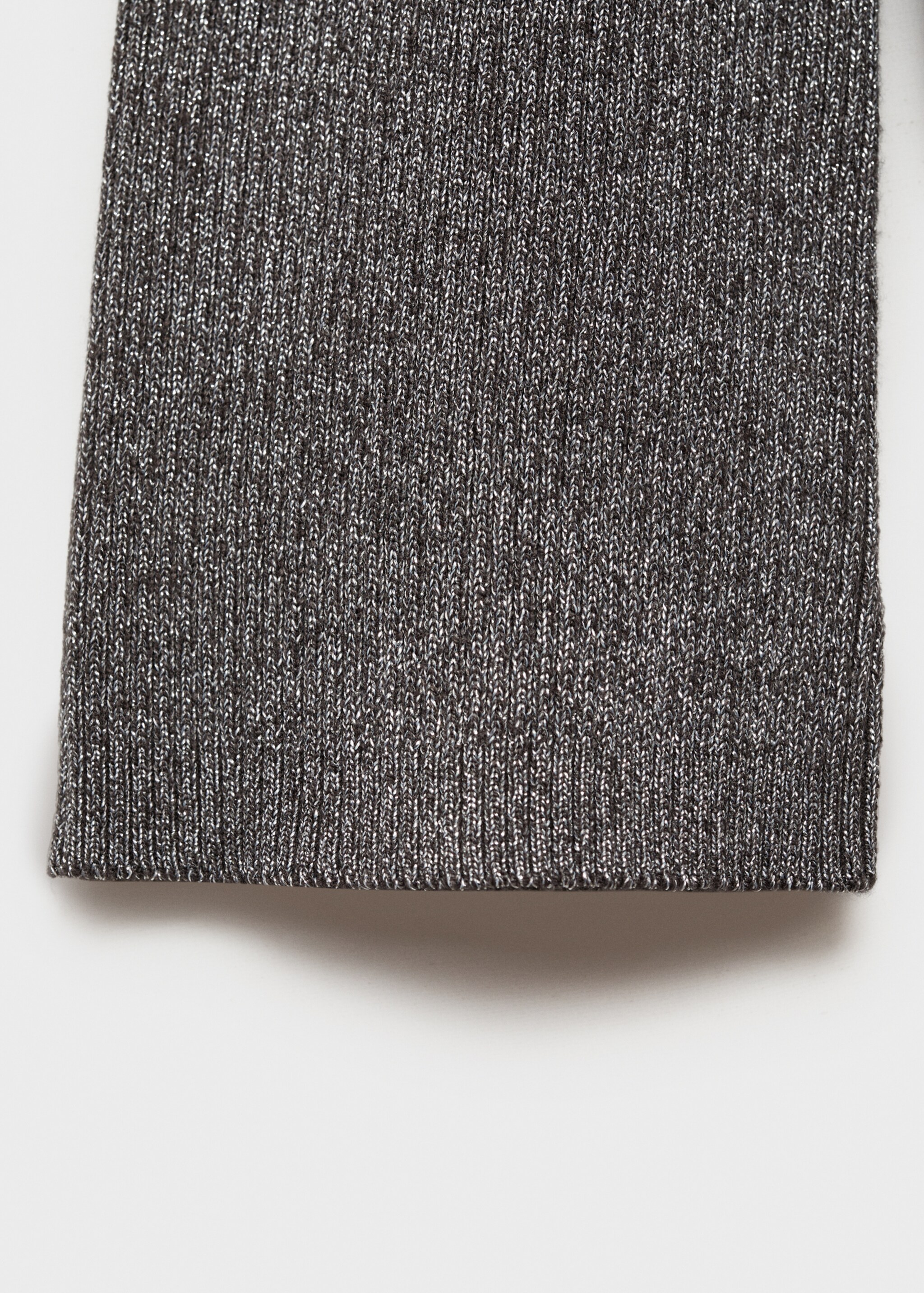 Lurex knitted cardigan - Details of the article 0, Charcoal. Ref: 77079229-00.