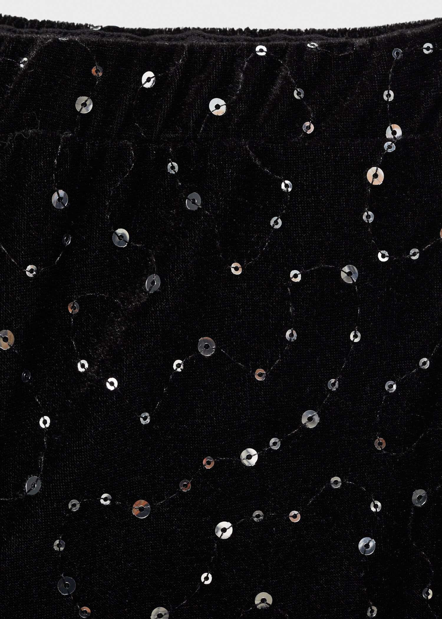 Sequined velvet pants - Details of the article 8
