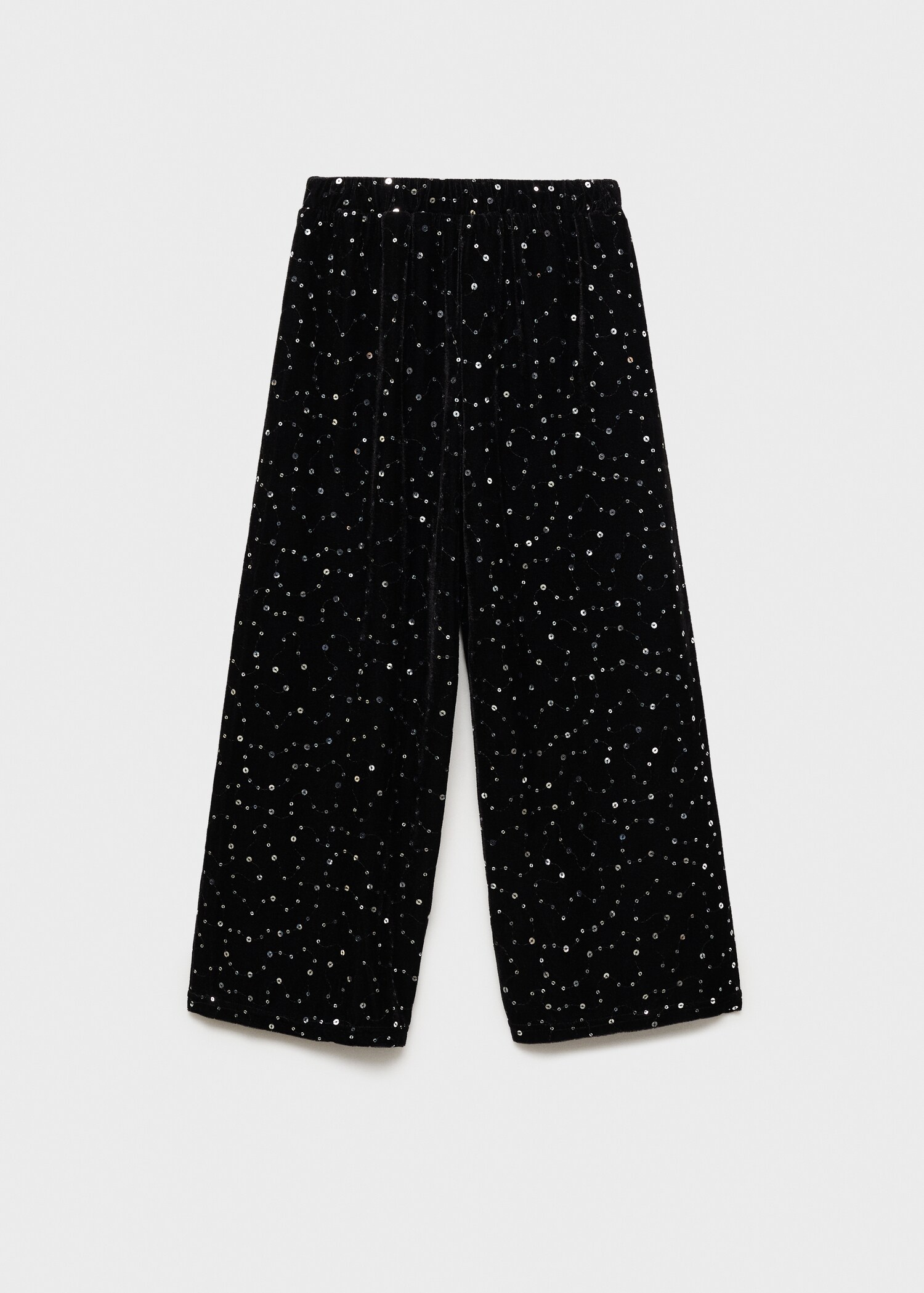 Sequined velvet pants - Reverse of the article