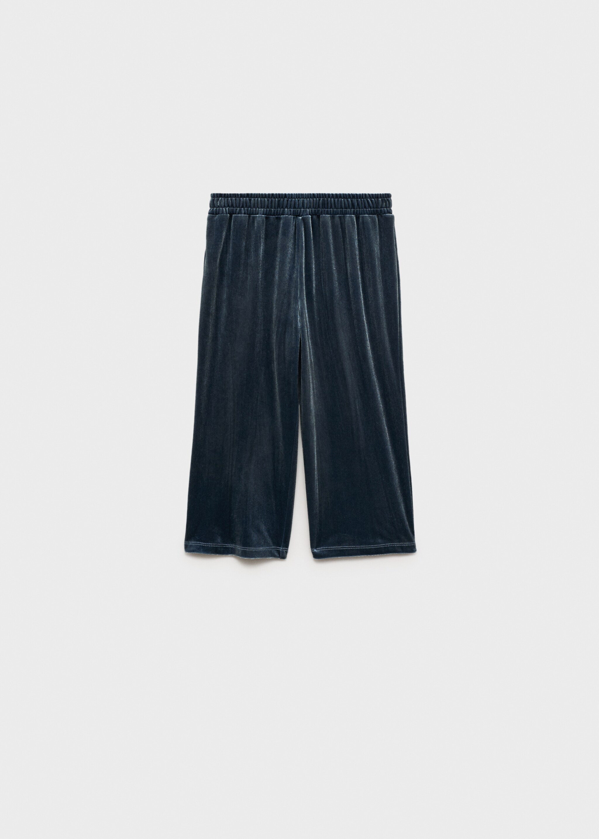 Velvet trousers - Article without model, Blue. Ref: 77079236-00.