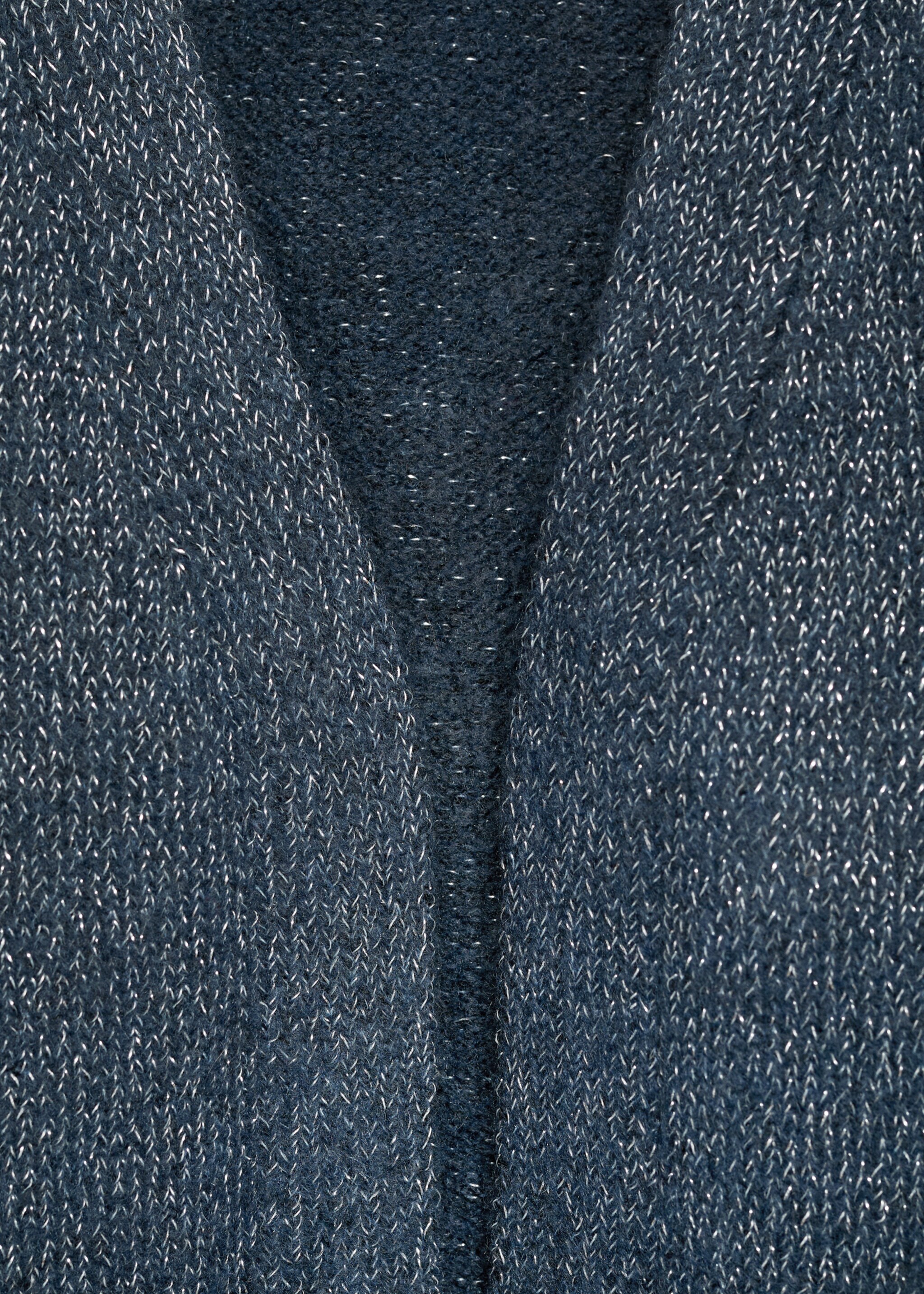 Lurex knitted cardigan - Details of the article 8, Night Blue. Ref: 77079237-00.