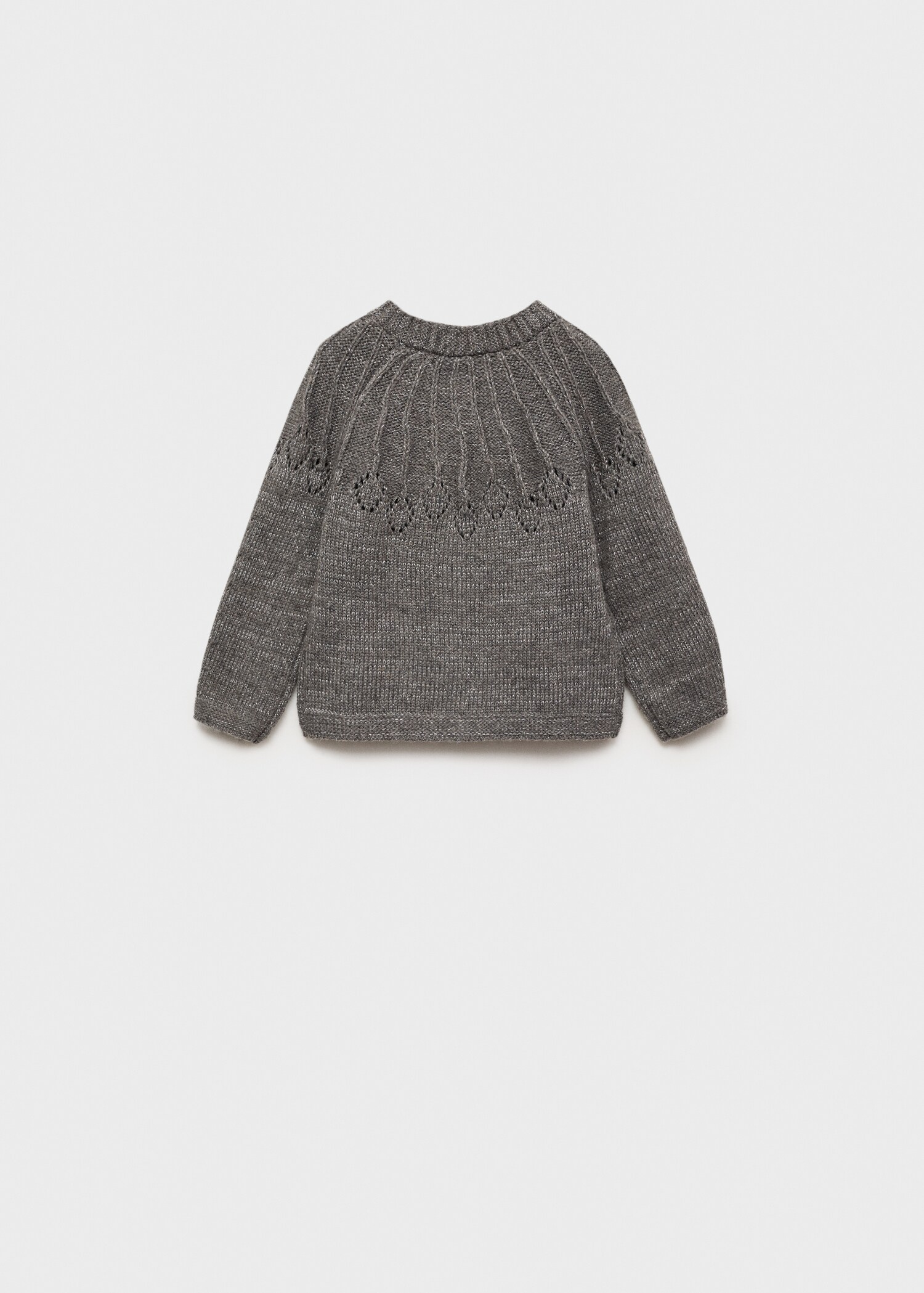 Button knit cardigan - Reverse of the article