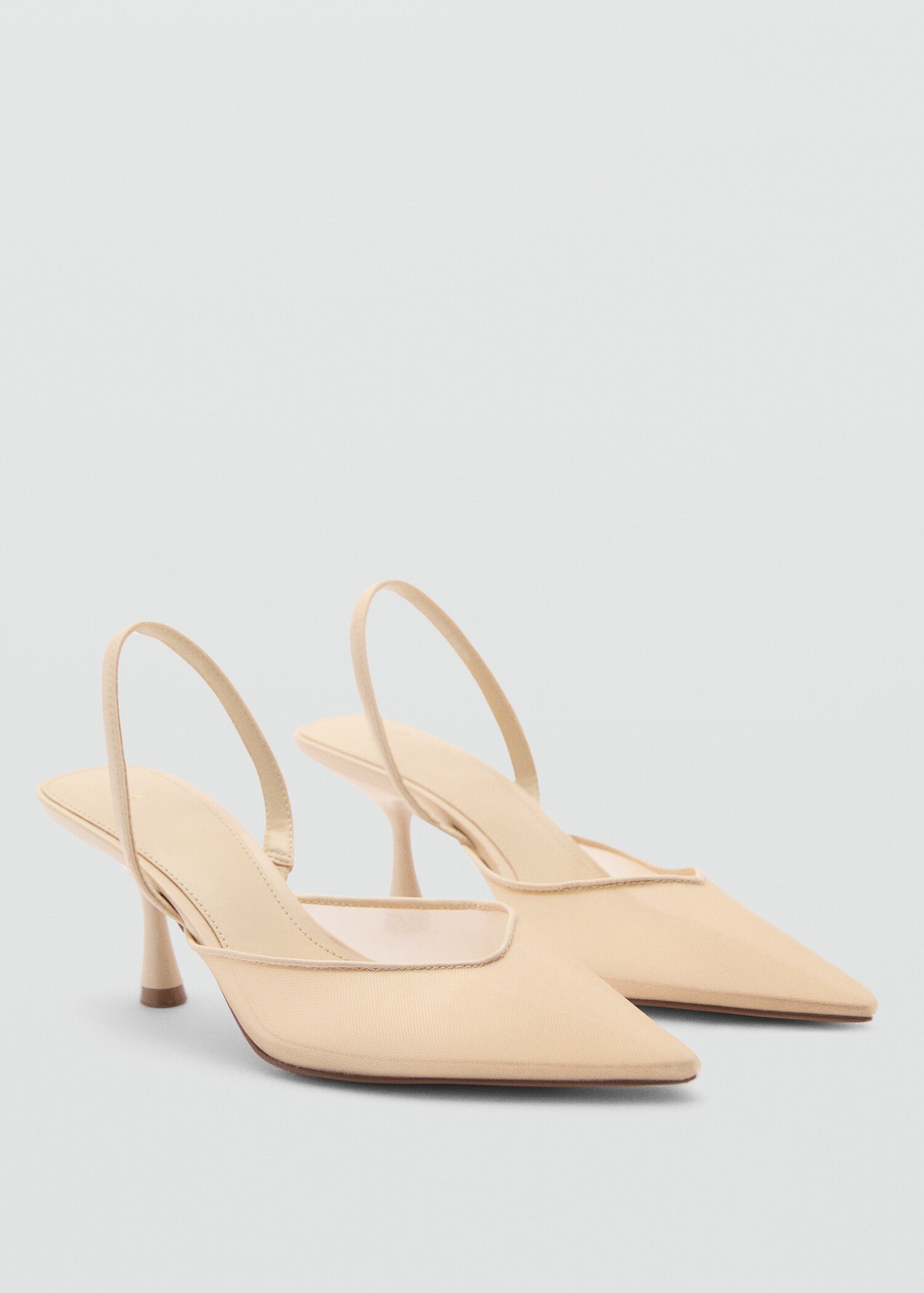 Mesh shoe with heel - Medium plane