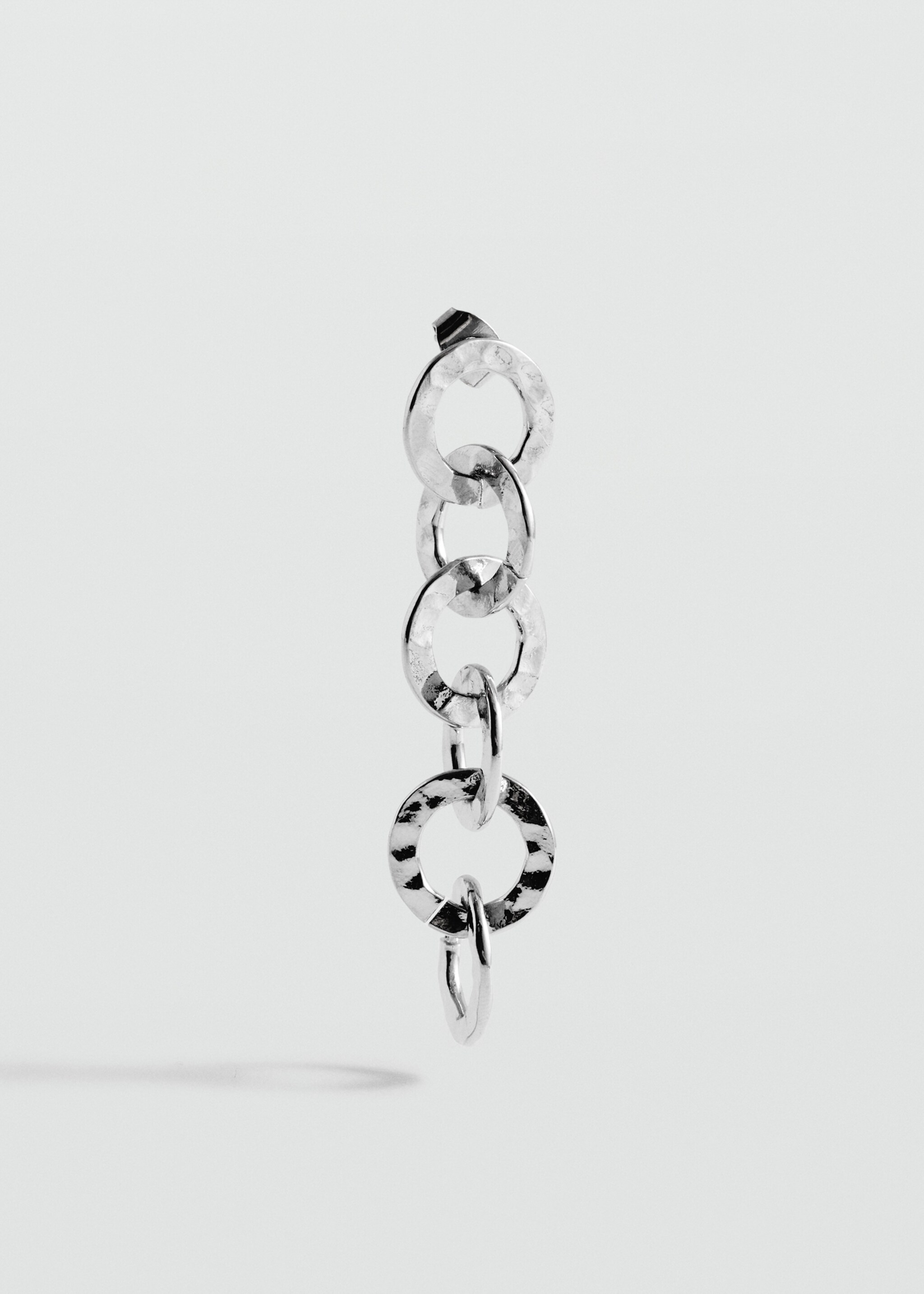 Pendientes aros entrelazados - Plano medio, Plata. Ref: 77080321-00.
