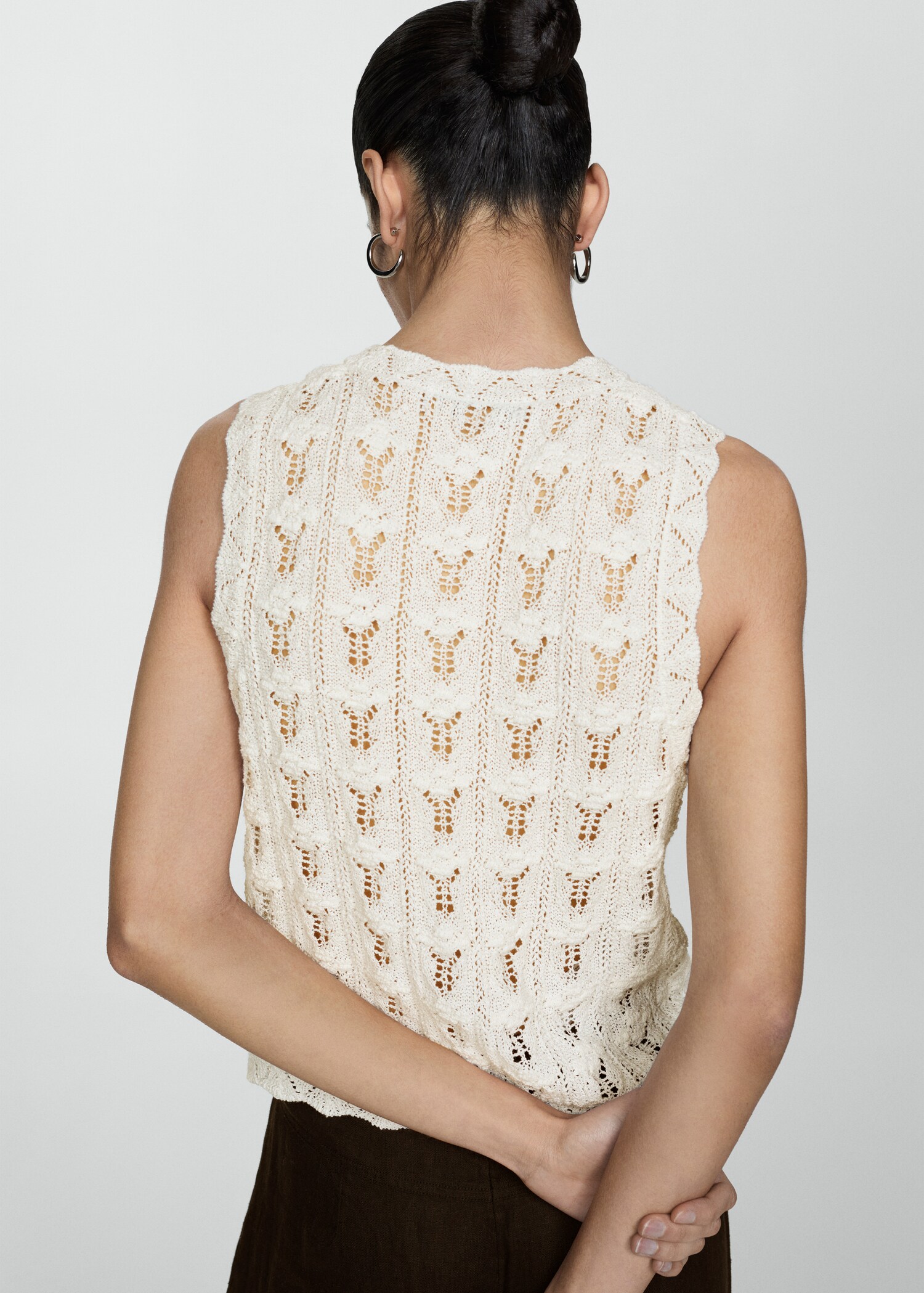 Top maille crochet - Verso de l’article