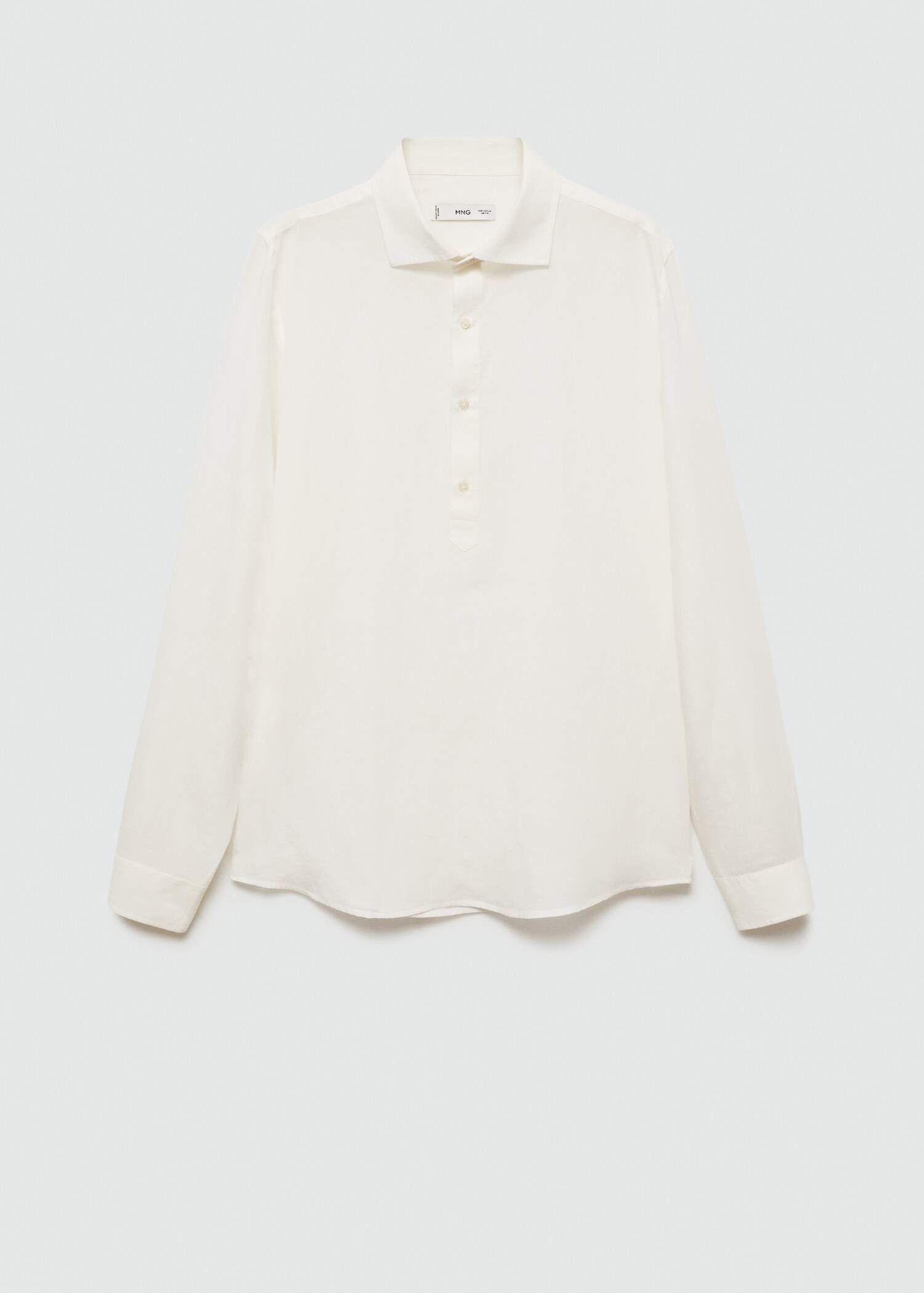 Skjorta relaxed fit linne tencel - Artikel utan modell