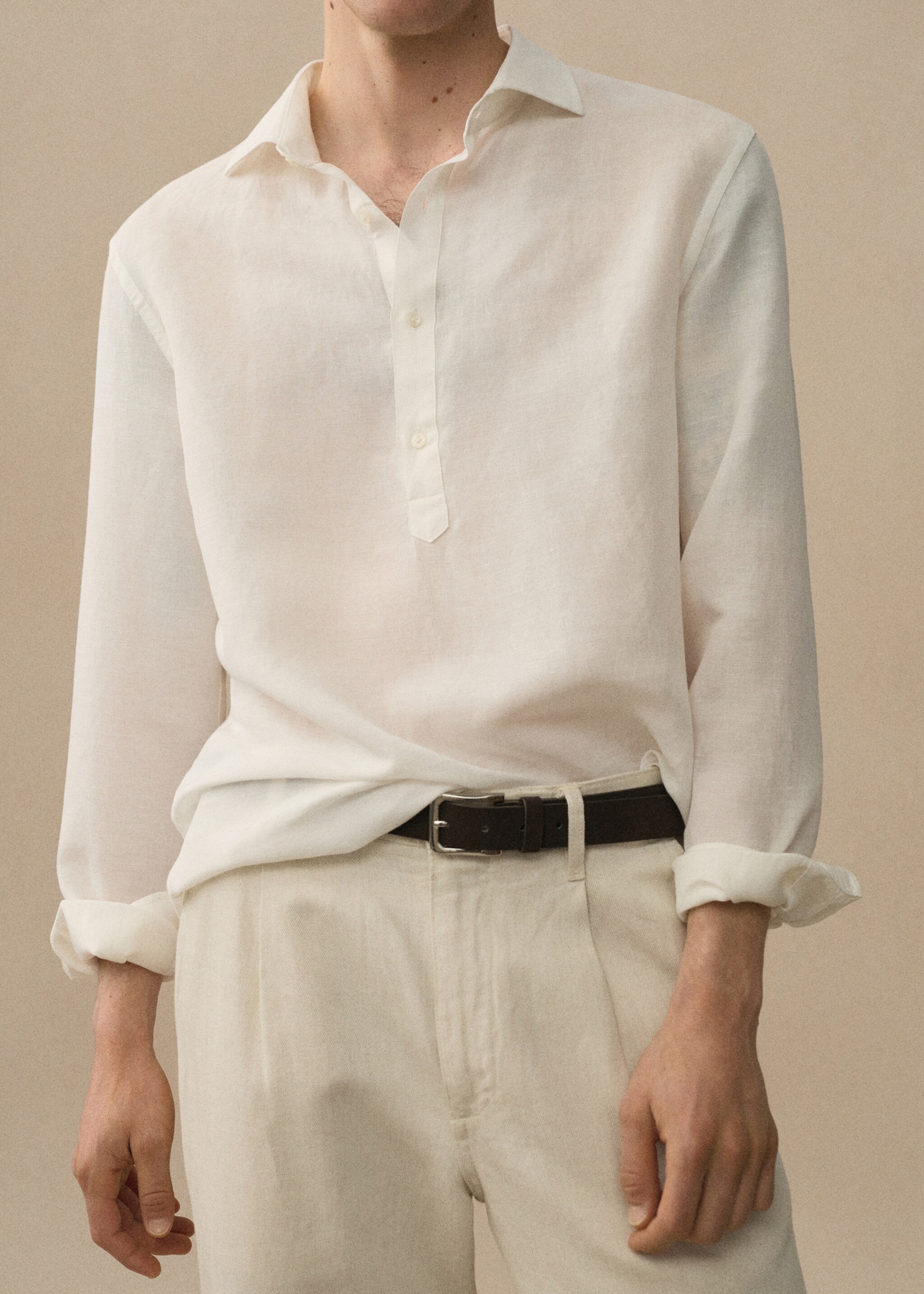 Camisa relaxed fit lino tencel - Detalle del artículo 3