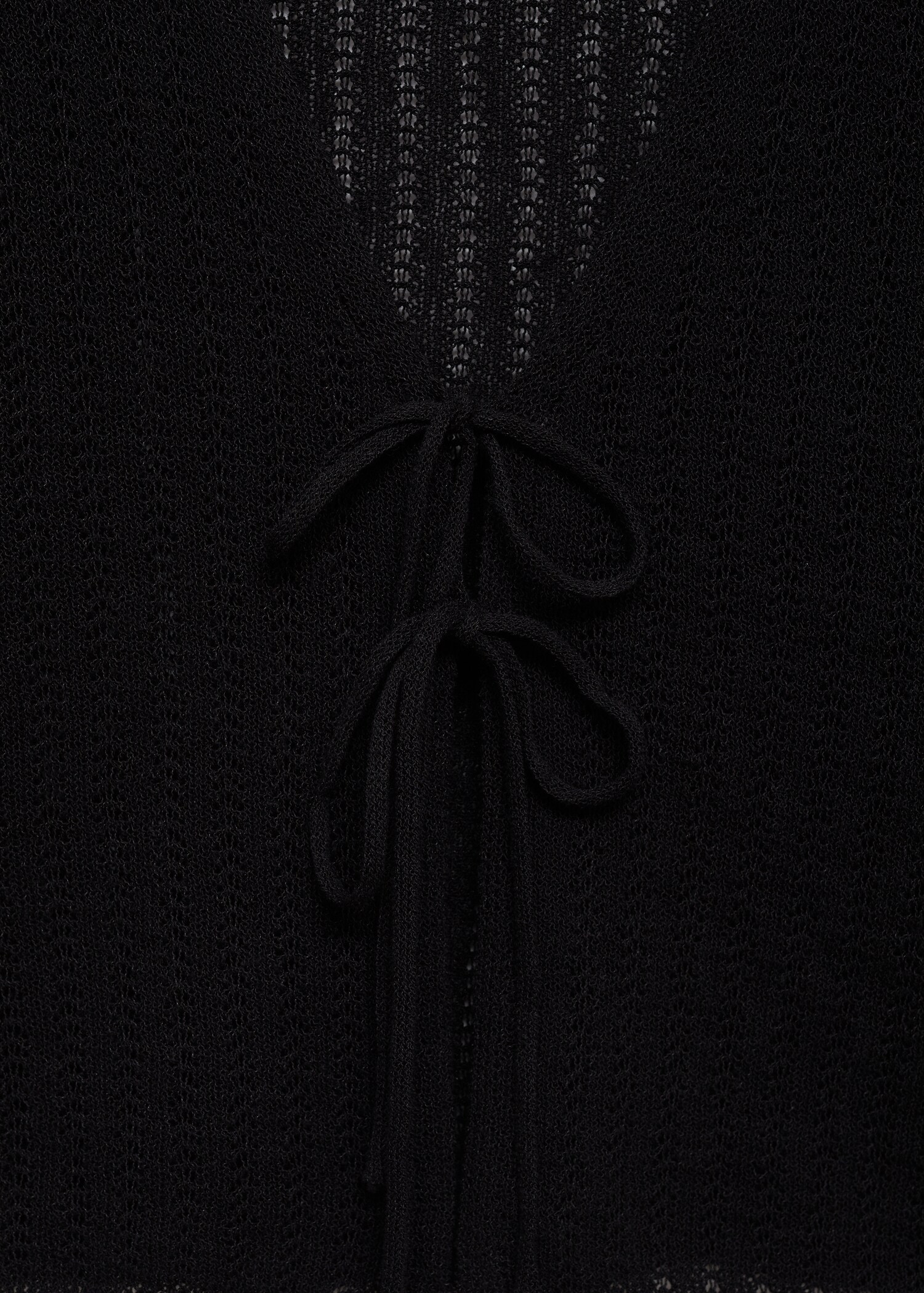 Knitted cardigan with ties - Details of the article 8