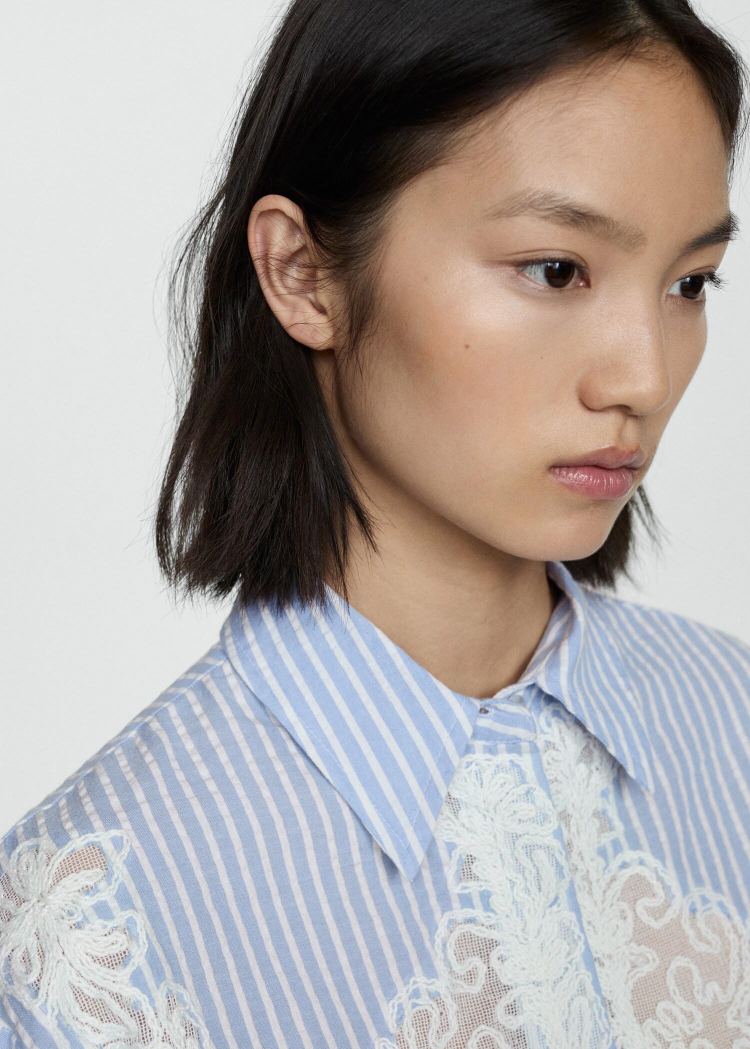Chemise rayée brodée - Détail de l'article 1