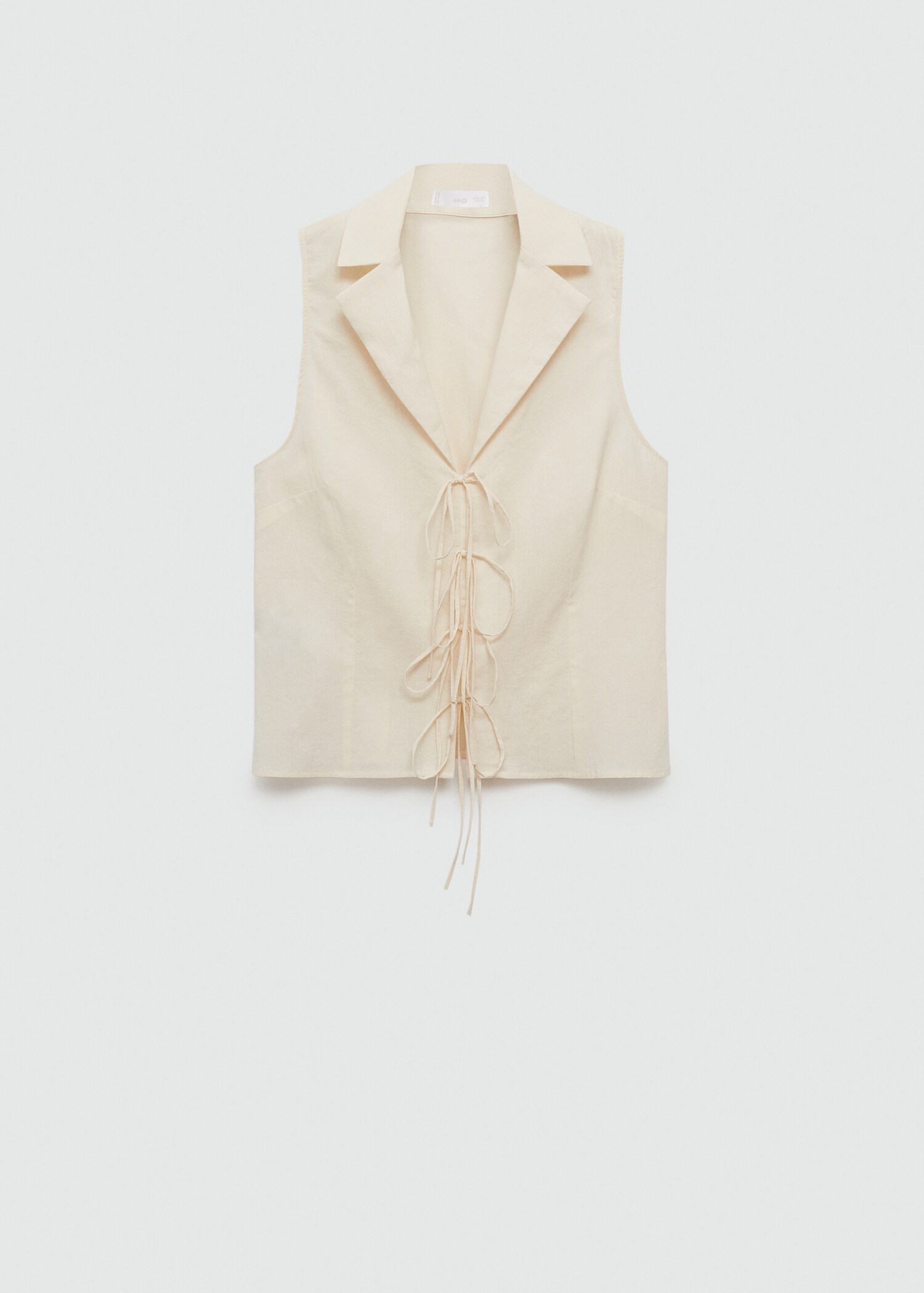 Sleeveless blouse with bows - Article without model