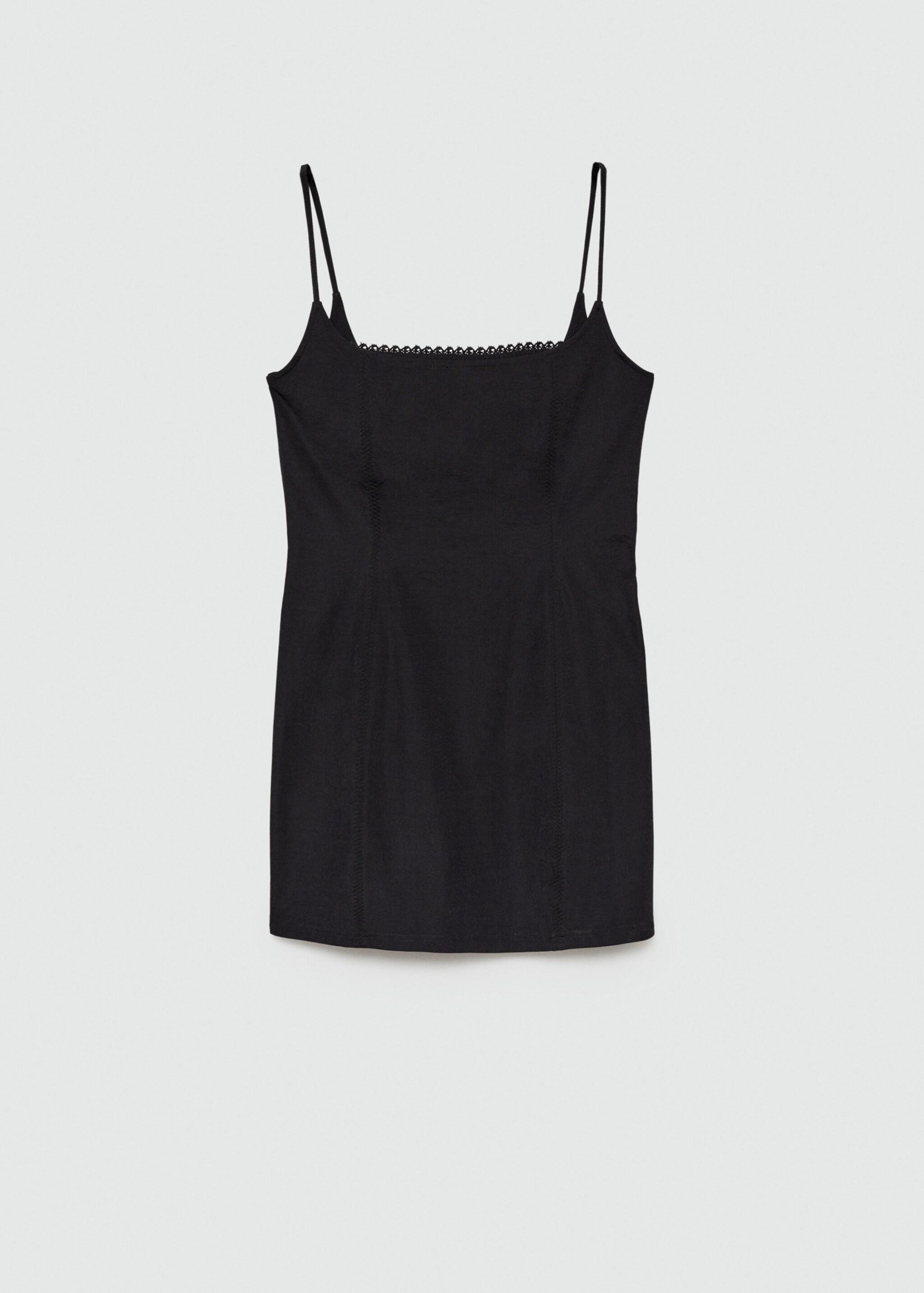 Dress with straps and lace detail - Article without model