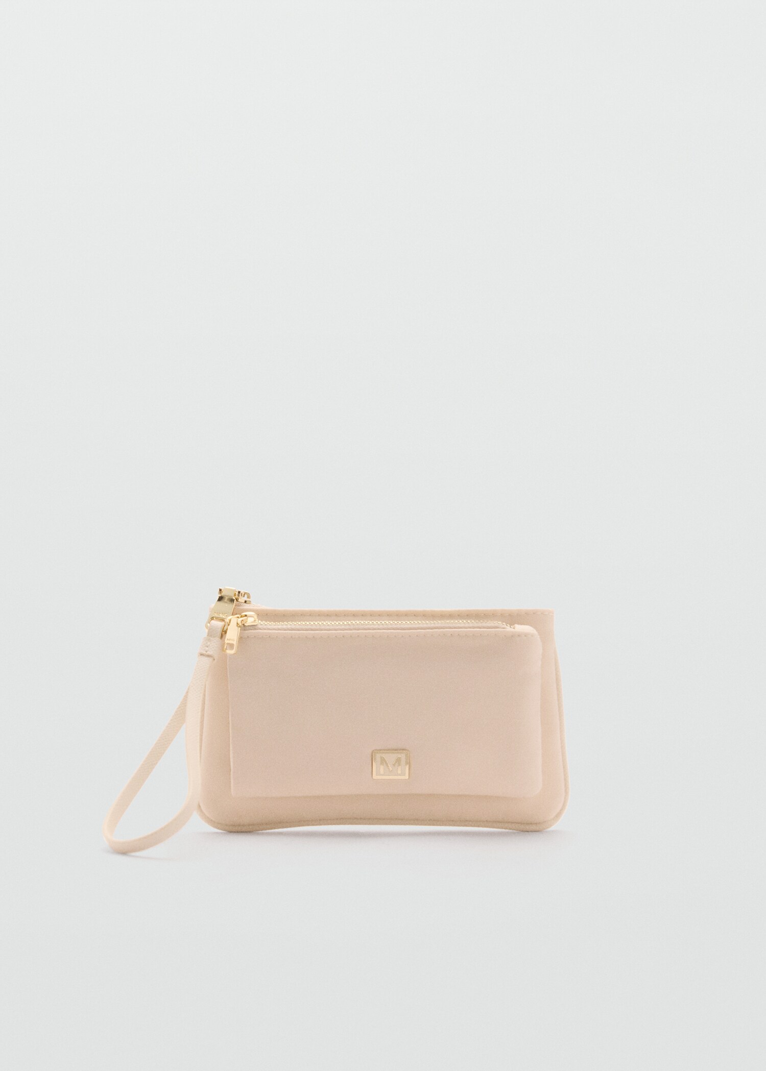 Double-compartment coin purse with logo - Article without model