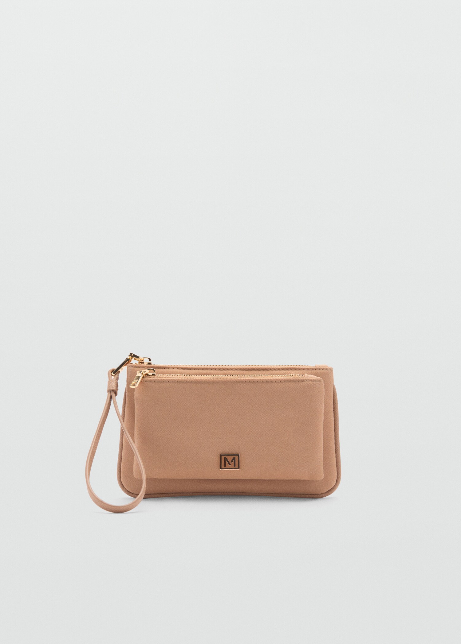 Double-compartment coin purse with logo - Article without model