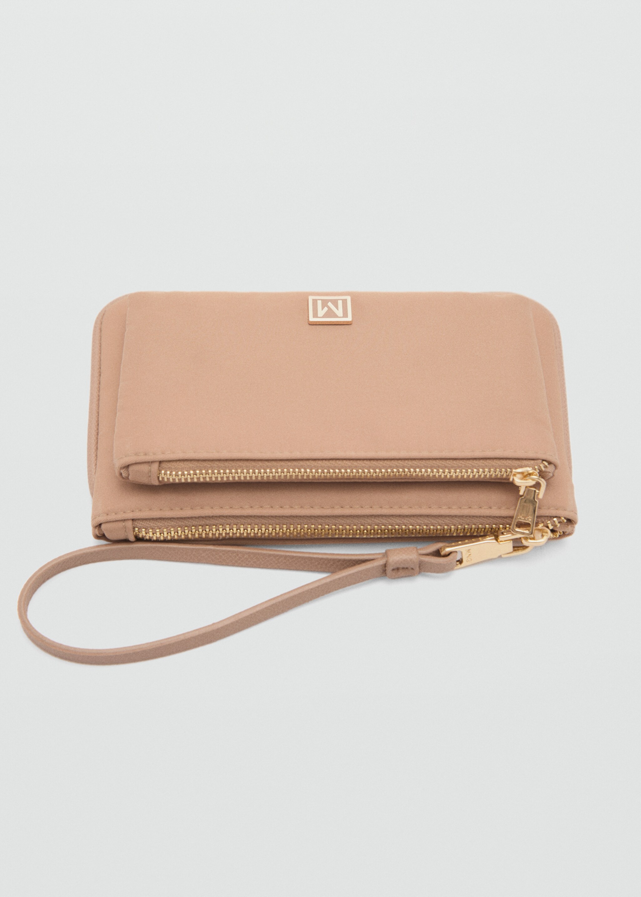 Monedero doble compartimento logo - Detalle del artículo 1, Beige. Ref: 77080362-00.