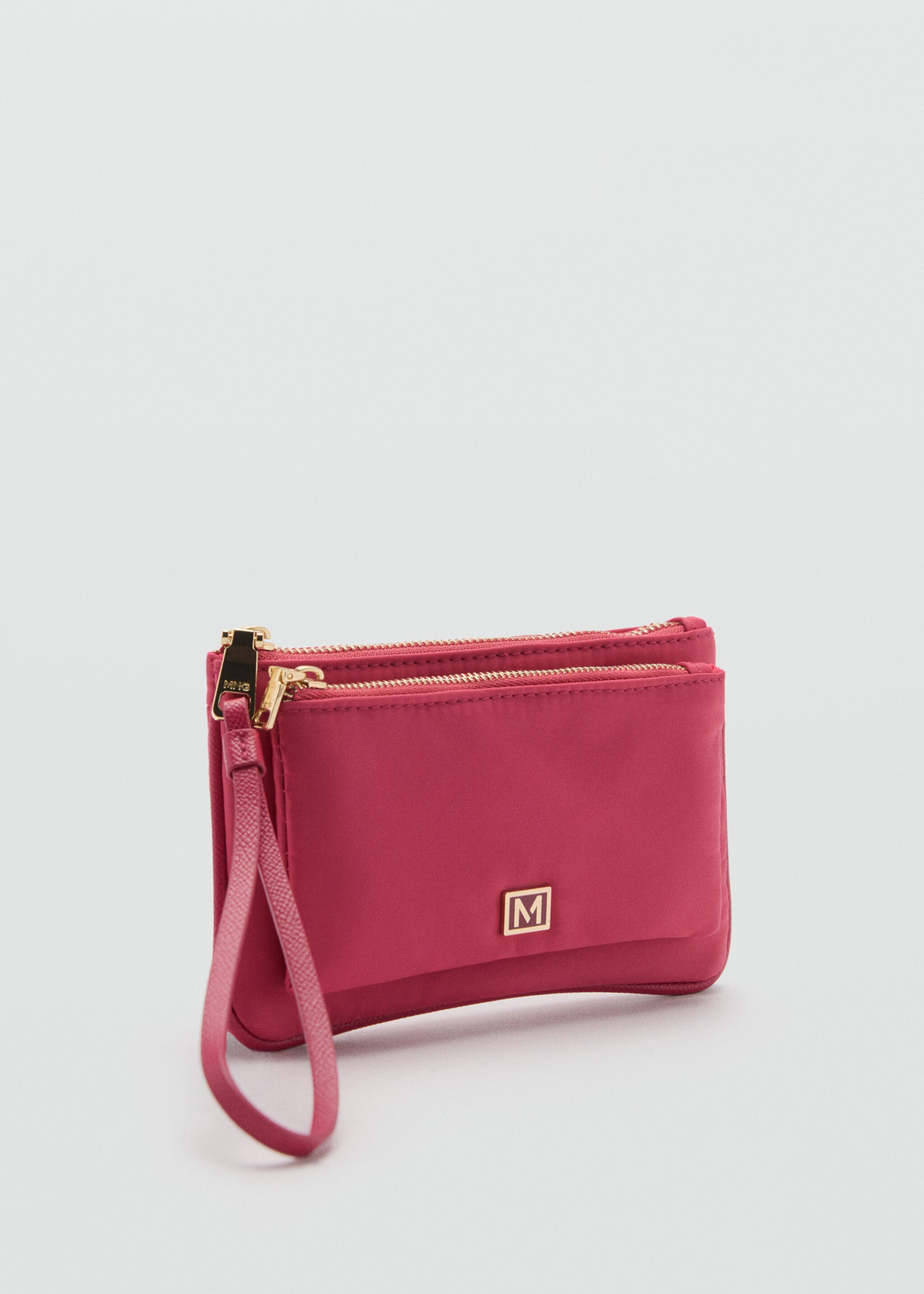 Double-compartment coin purse with logo - Medium plane, Strawberry. Ref: 77080362-00.