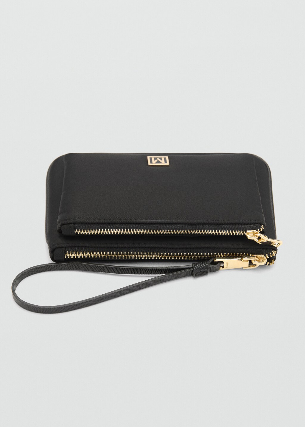 Double-compartment coin purse with logo - Women | MANGO