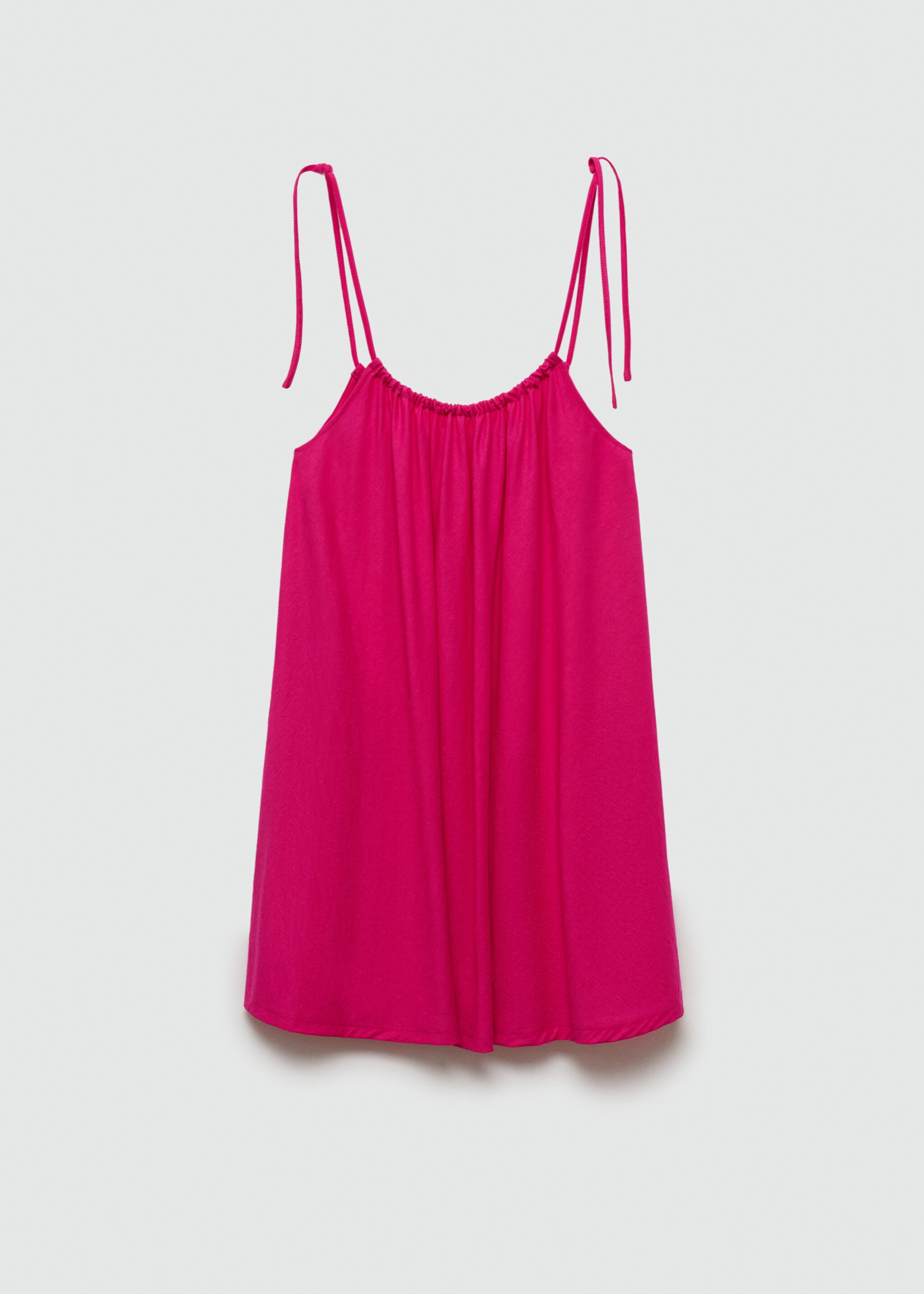 Short flowy dress - Article without model, Fuchsia. Ref: 77080363-00.