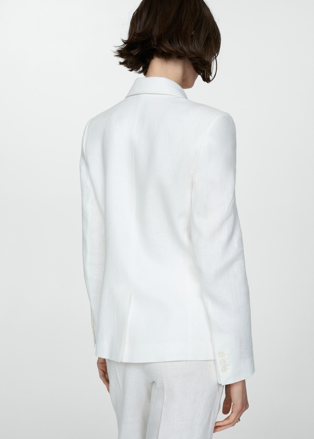 Linen suit blazer - Women | MANGO OUTLET USA