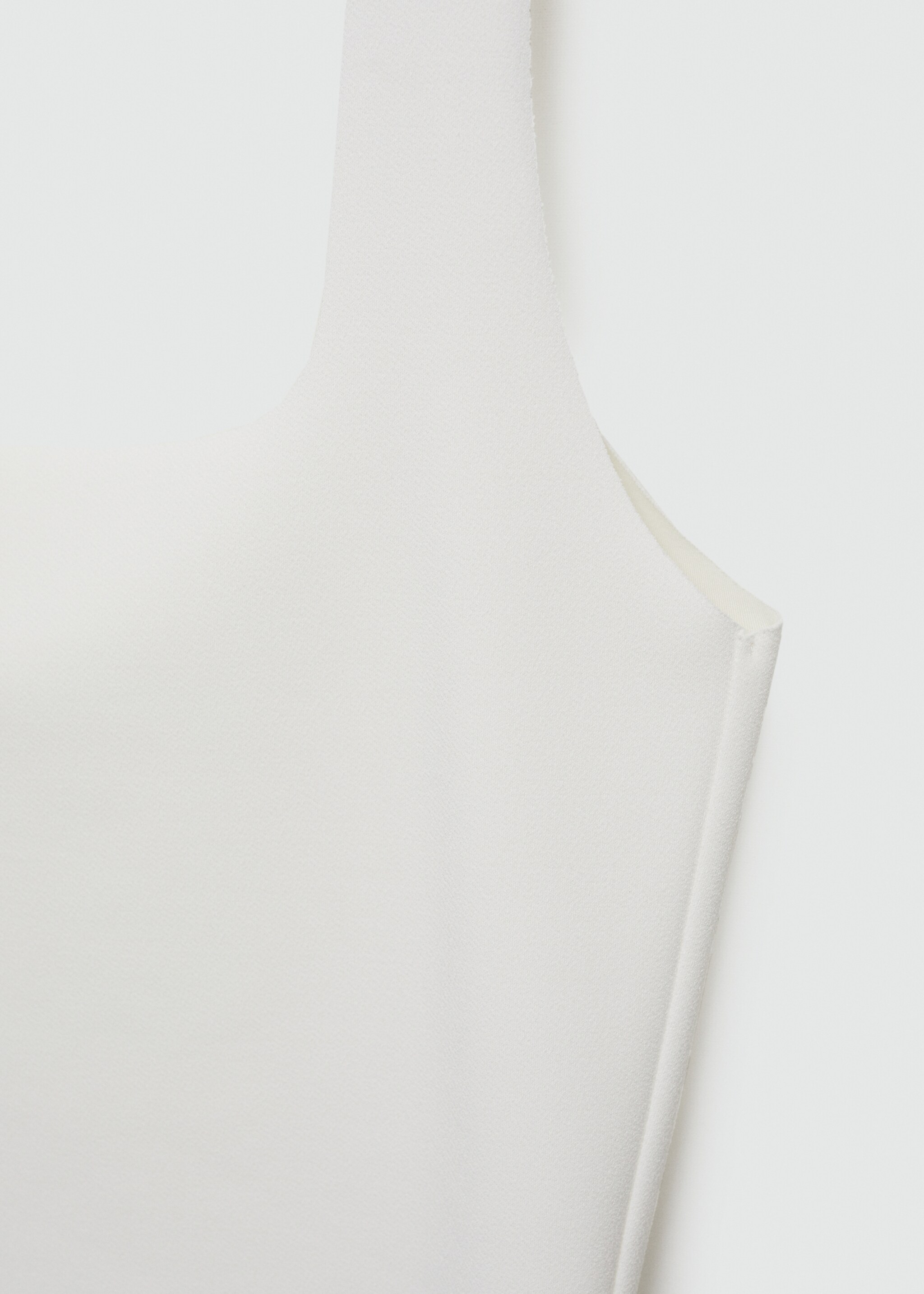 Top with wide straps - Details of the article 0, Ecru. Ref: 77080370-00.