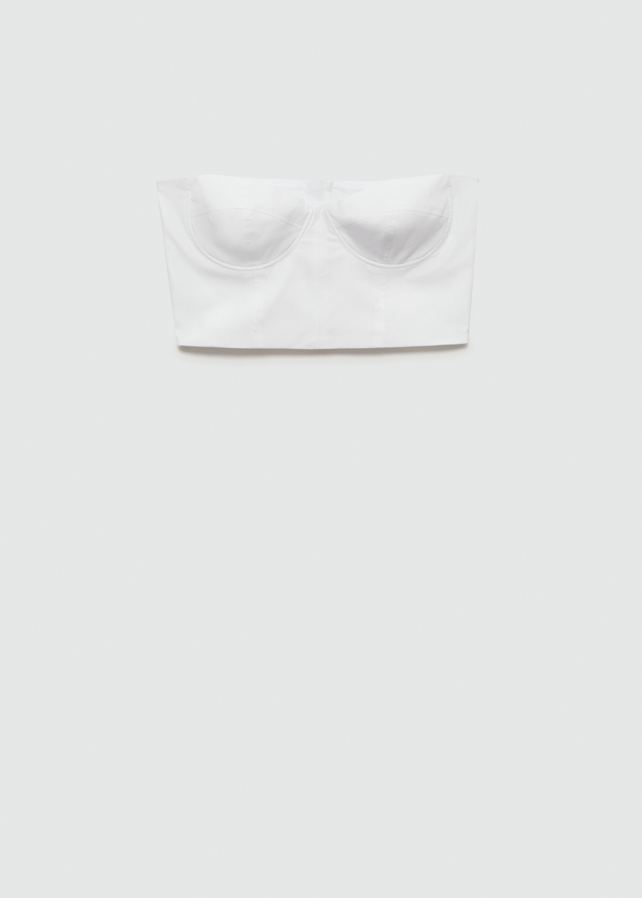 Schulterfreies Crop-Top - Artikel ohne Model
