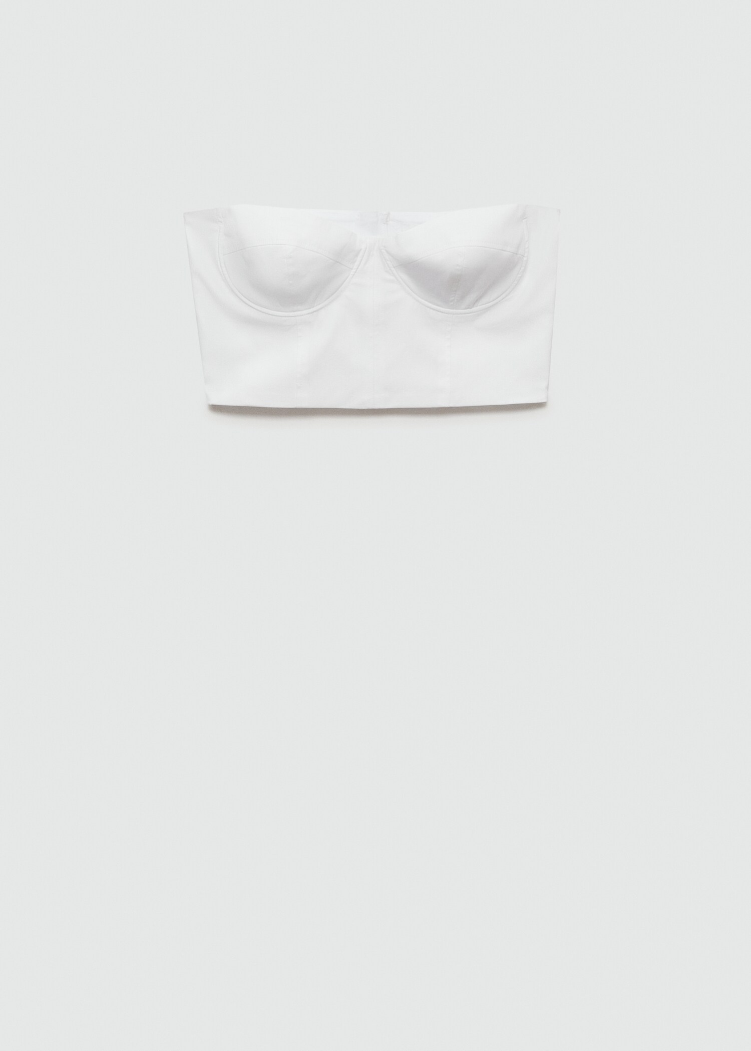 Strapless cropped top - Article without model