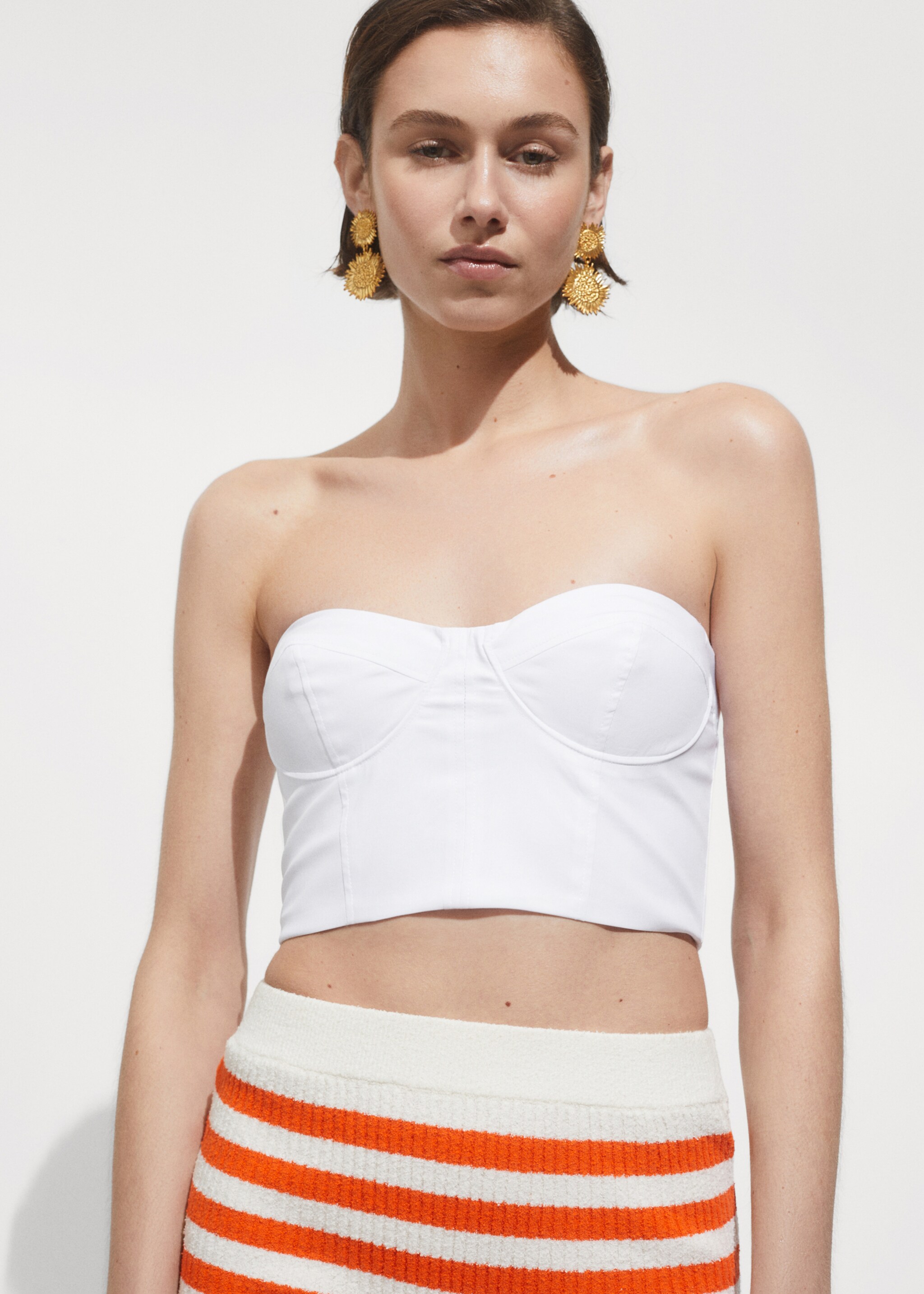 Schulterfreies Crop-Top - Detail des Artikels 2