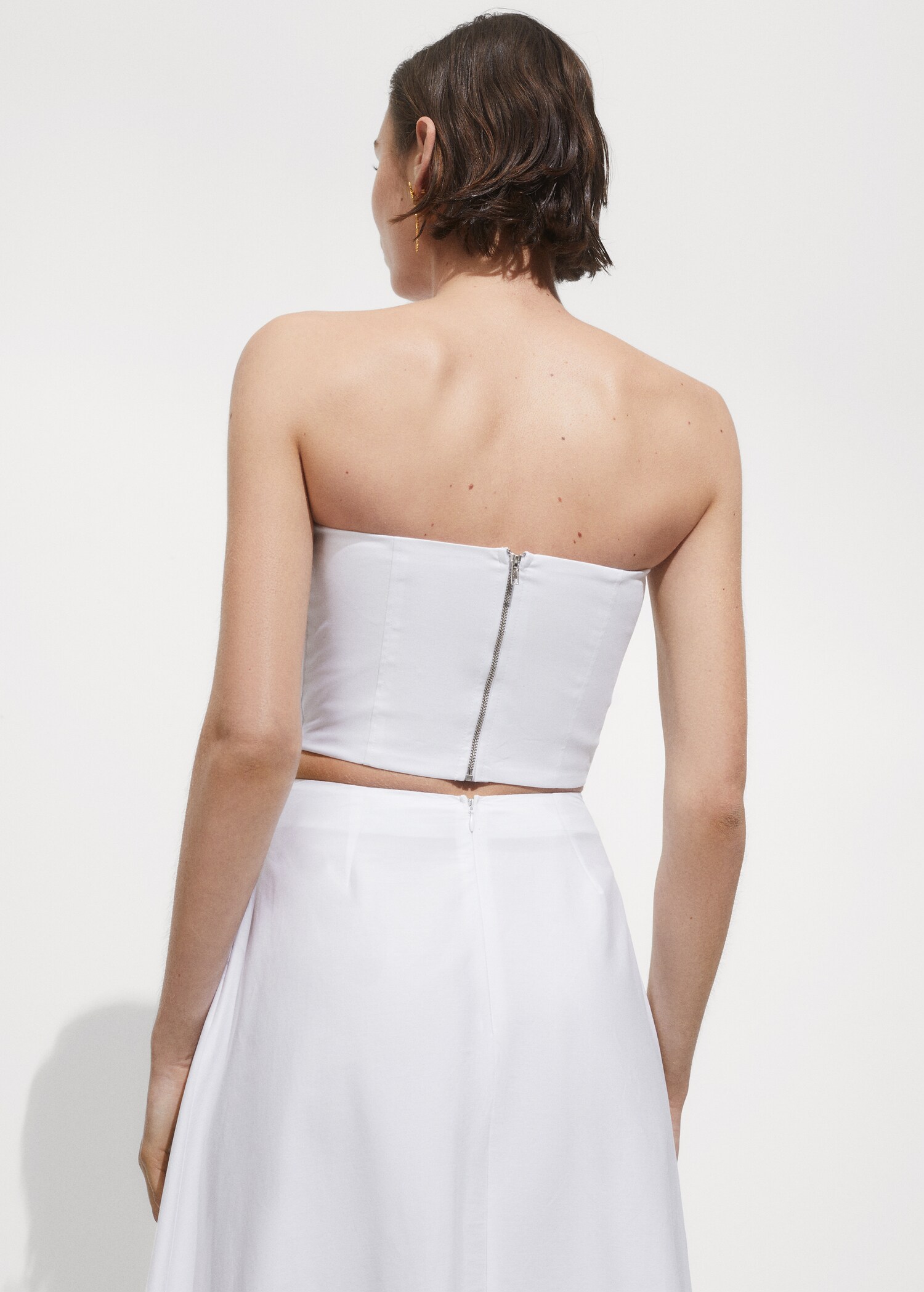 Strapless cropped top - Reverse of the article